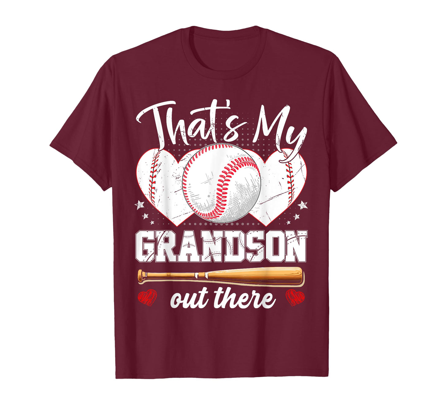 That'S My Grandson Out There Baseball Grandma Mother's Day T-Shirt