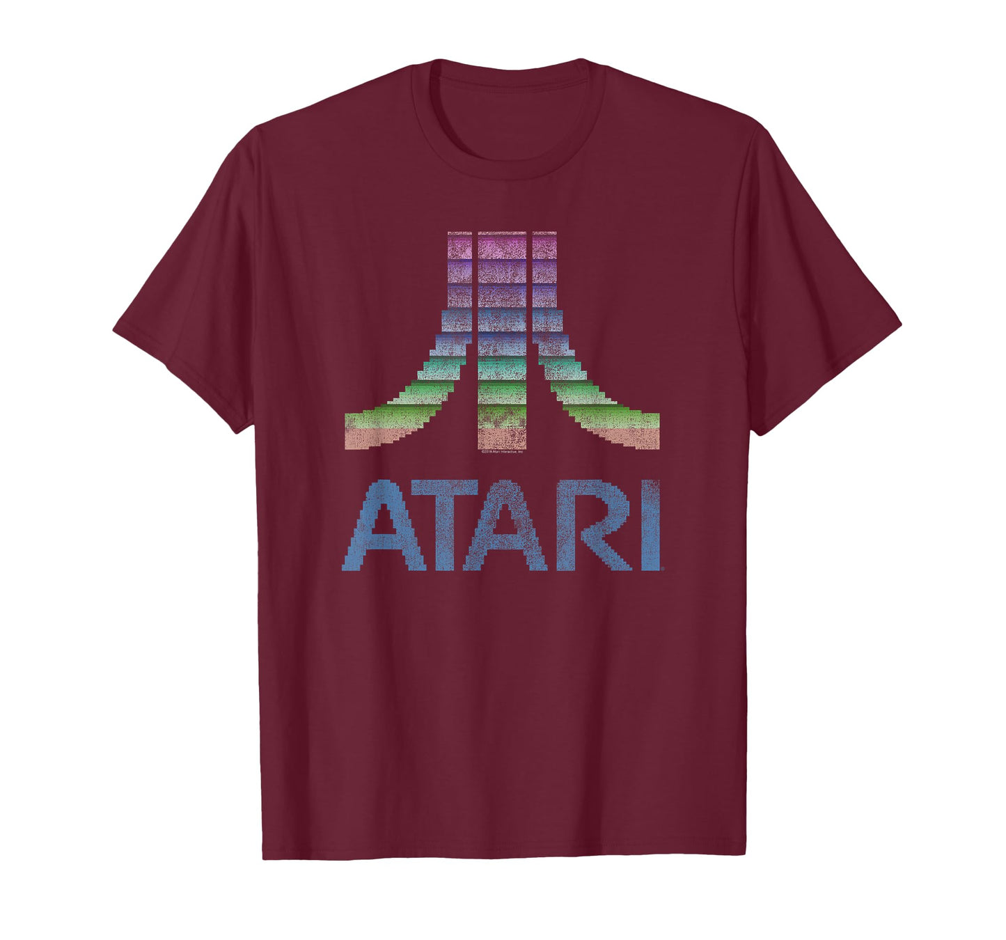ATARI 8-Bit Rainbow Retro Video Game Logo T-Shirt