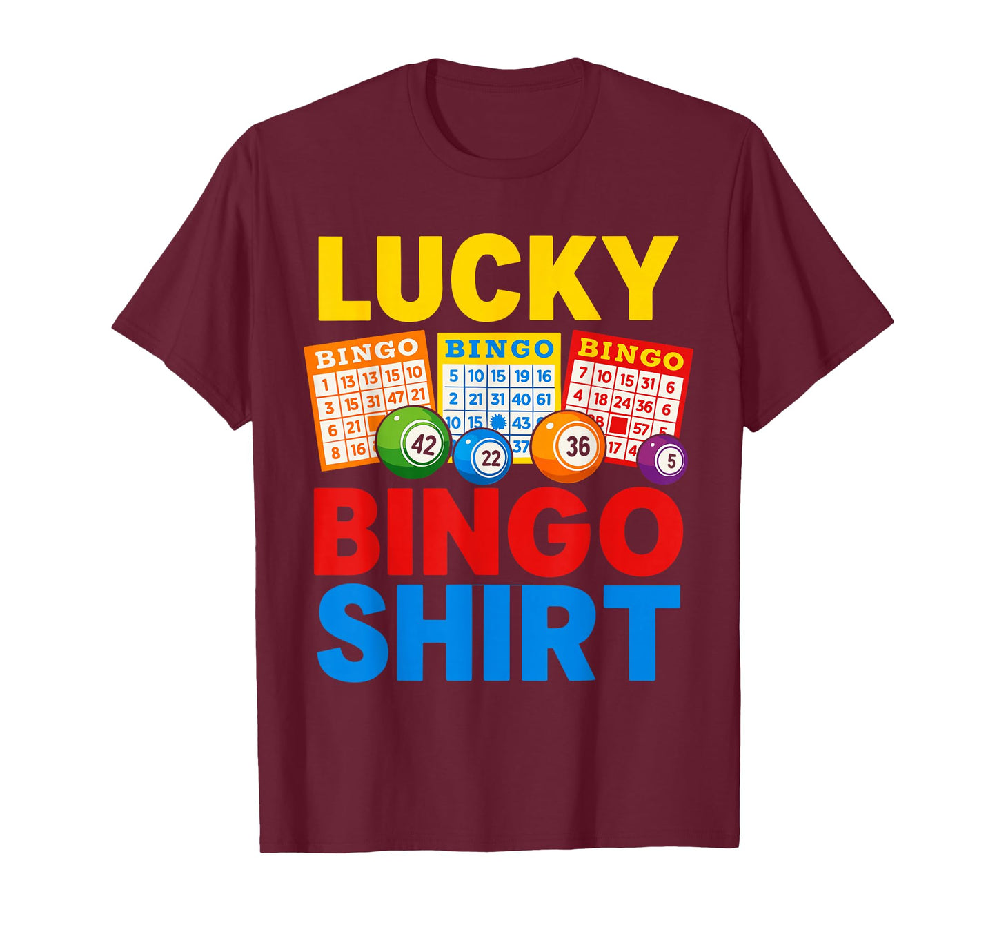 Bingo Costume for Men and Women,Bingo Lover Player T-Shirt