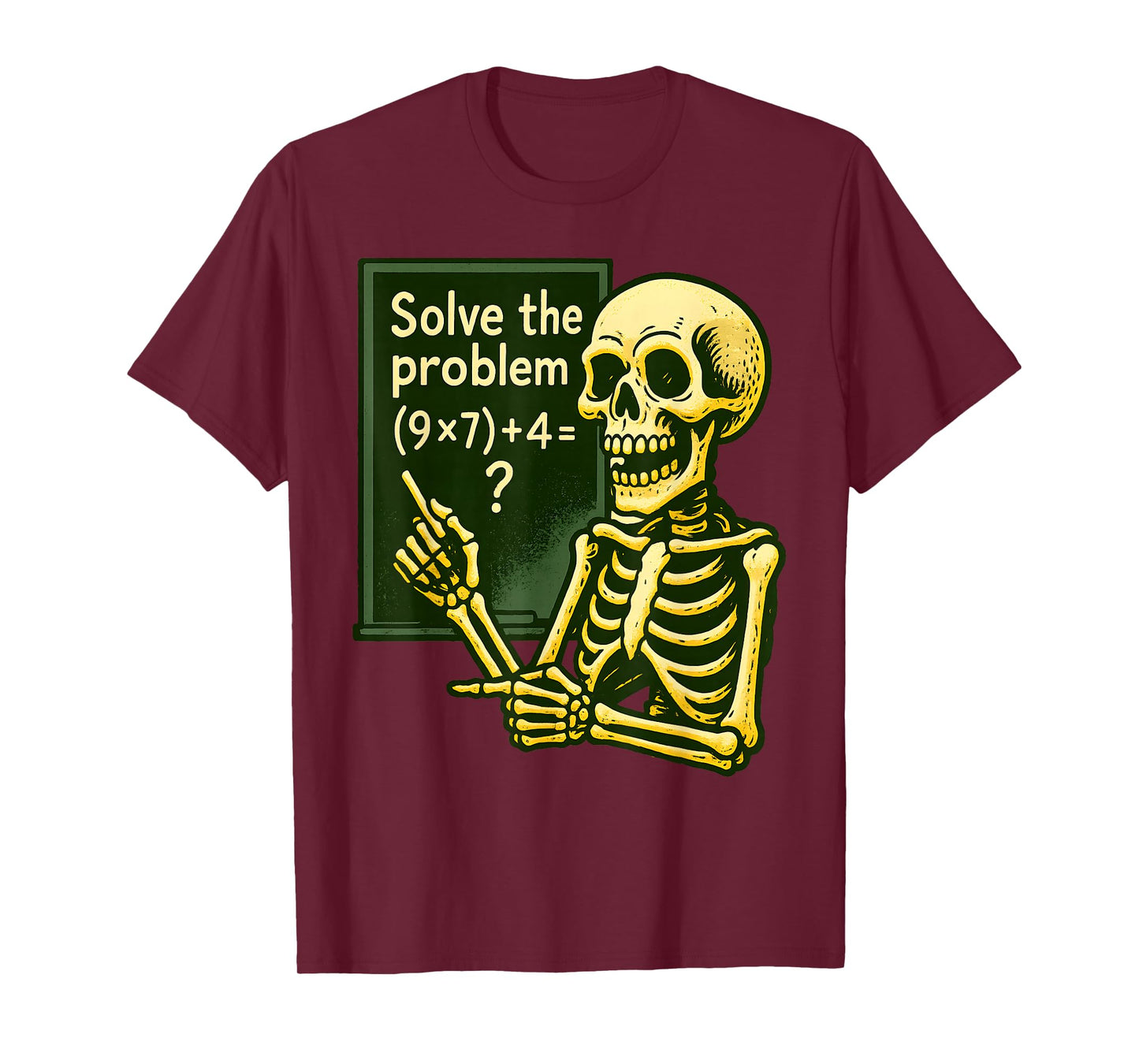67 Halloween Math Funny Six Seven Meme Brainrot Skeleton T-Shirt