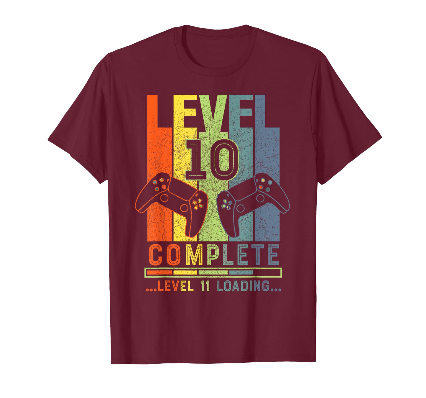 Level 10 Complete Gamer Gift 10 Years Wedding Anniversary T-Shirt