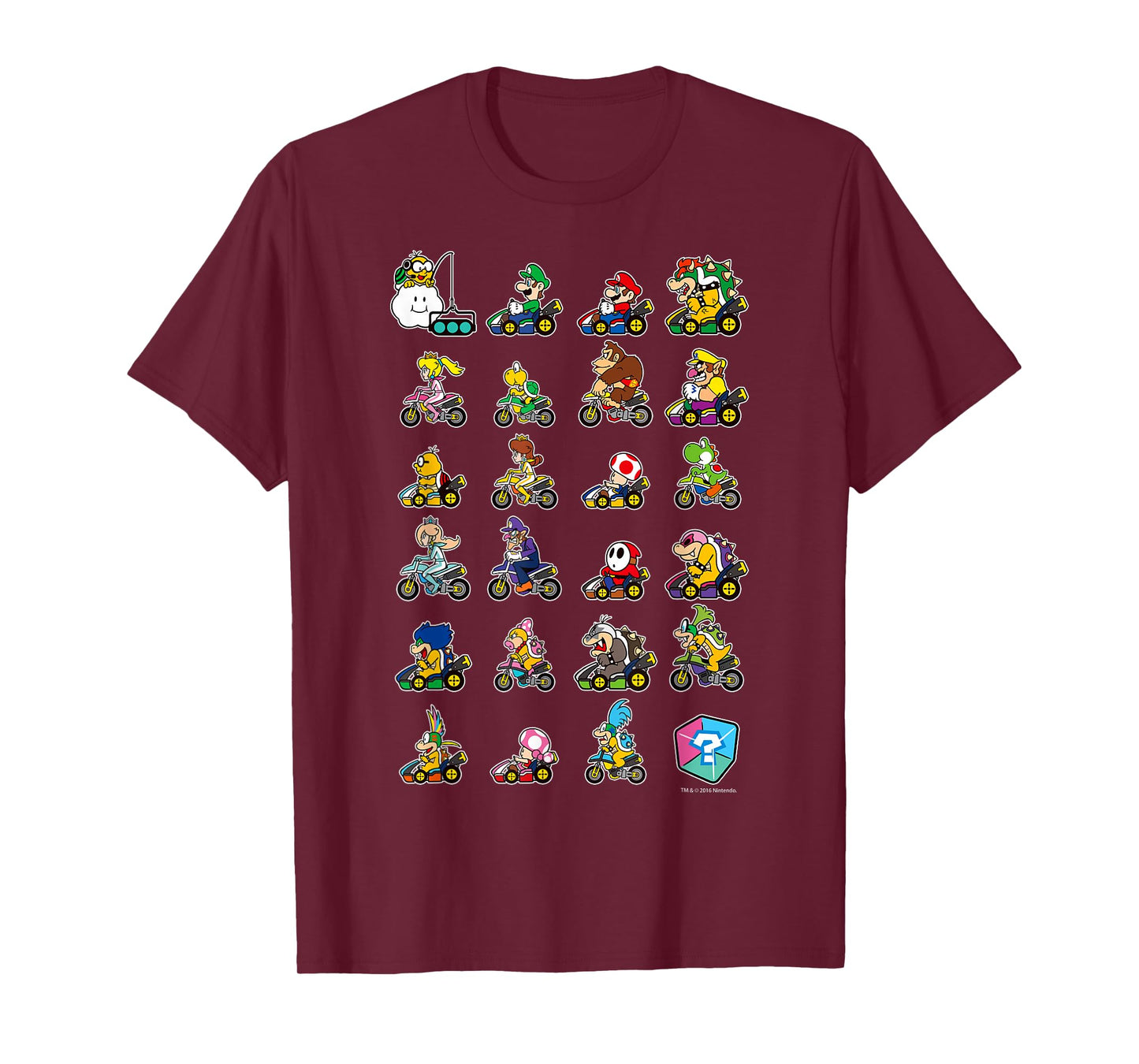Mario Kart Character Stacks T-Shirt