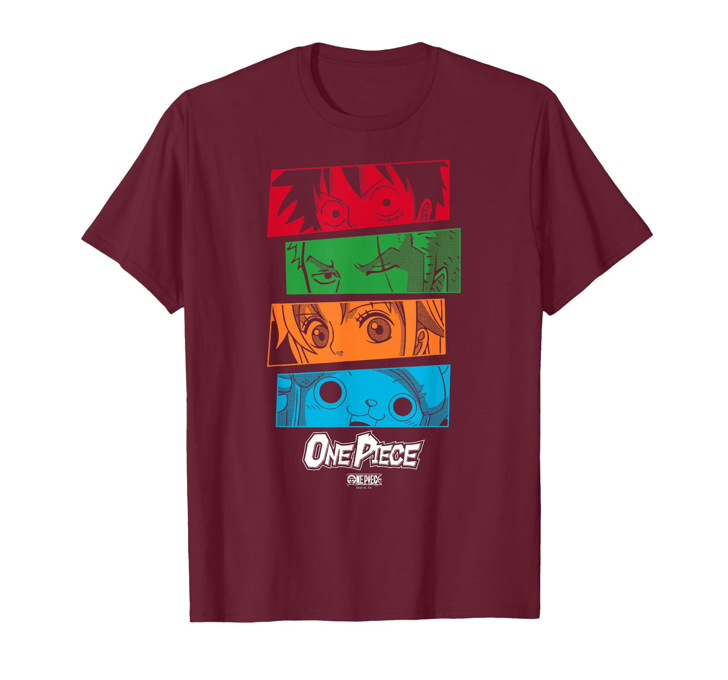 One Piece Anime Straw Hat Crew Character Eyes T-Shirt