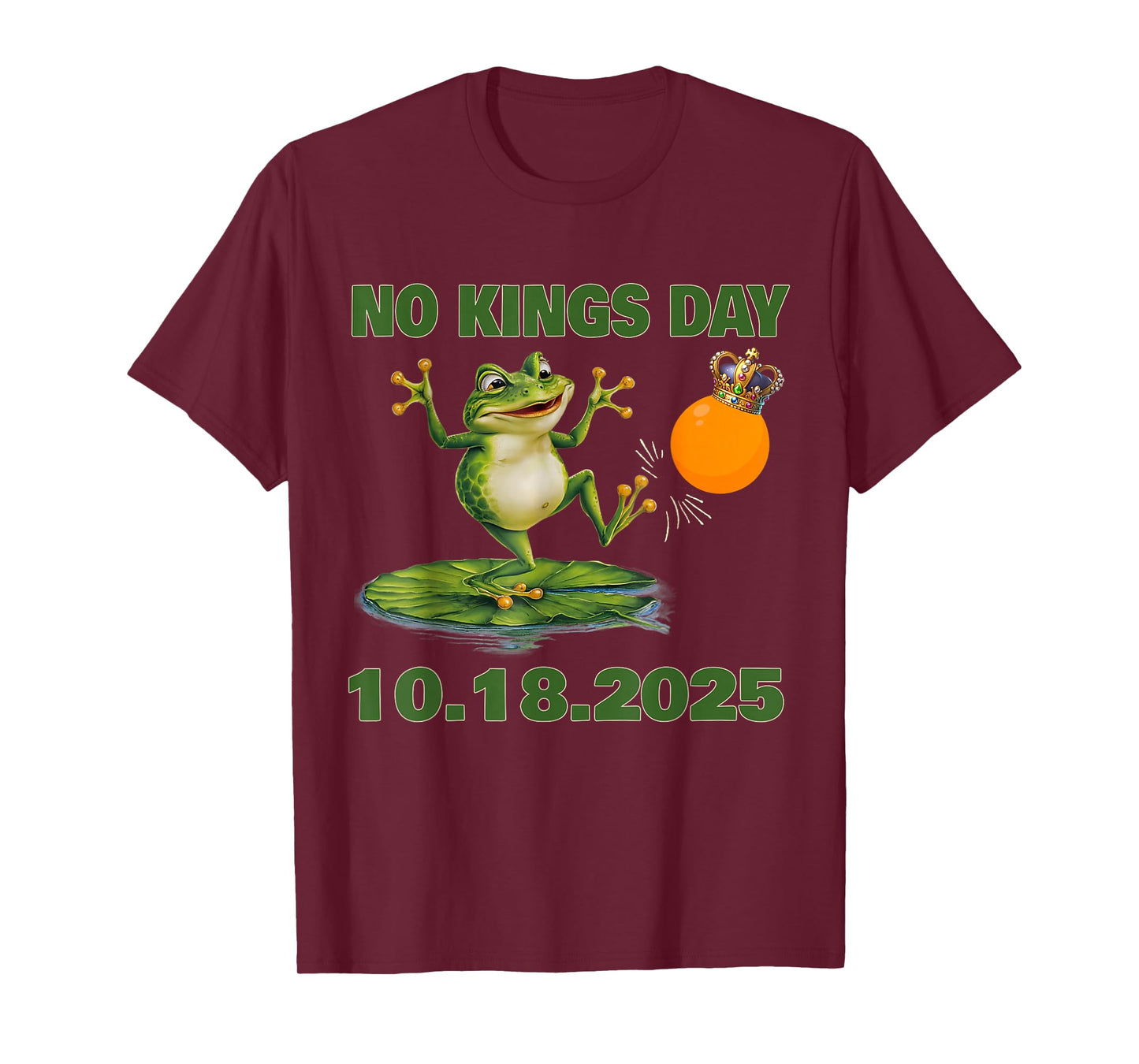 Funny No Kings Portland Frog Protest Men Women Tee T-Shirt