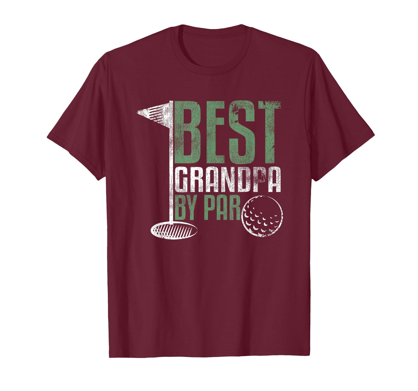 Best Grandpa By Par Father's Day Golf Grandad Golfing Gift T-Shirt