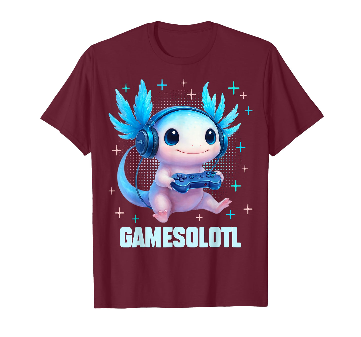 Gamesolotl Axolotl Video Gamer Kawaii Anime Gifts Boys Teens T-Shirt