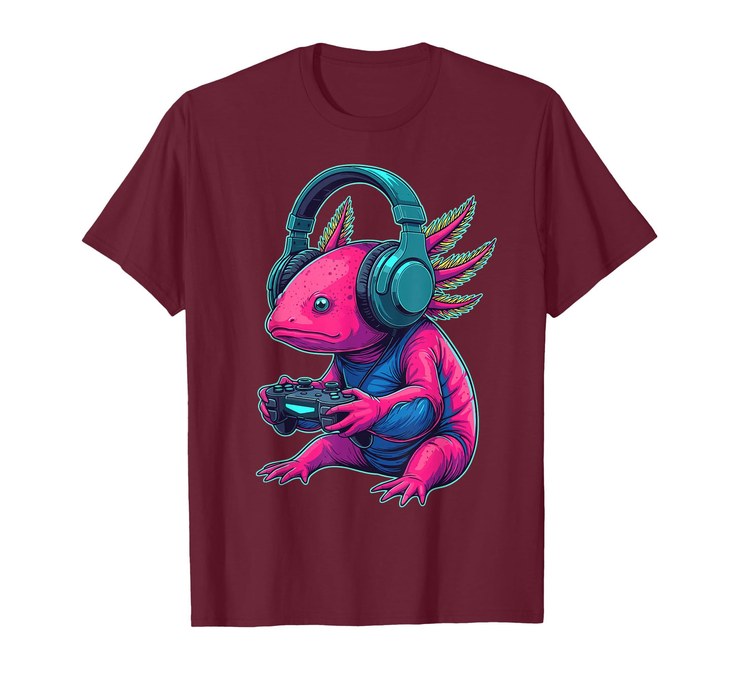 Funny Video Gaming Axolotl Gamer T-Shirt