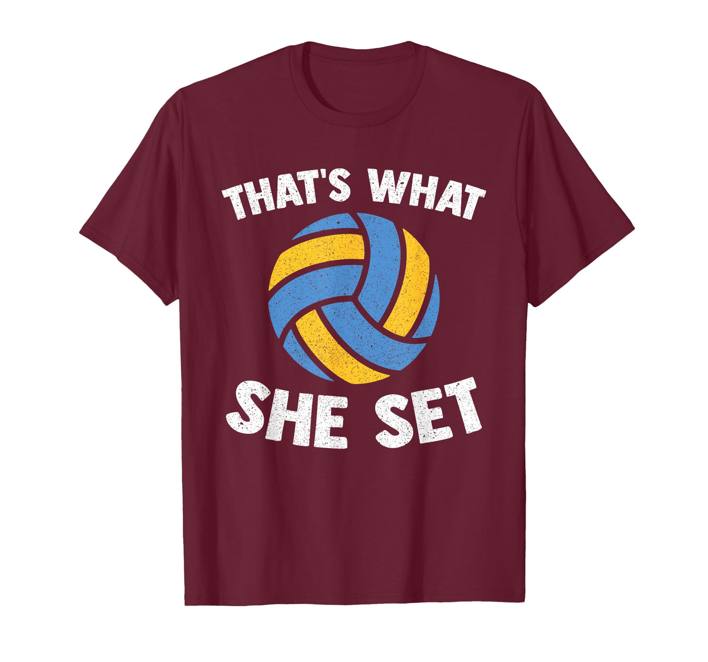 That's What She Set - Funny Beach Volleyball T-Shirt