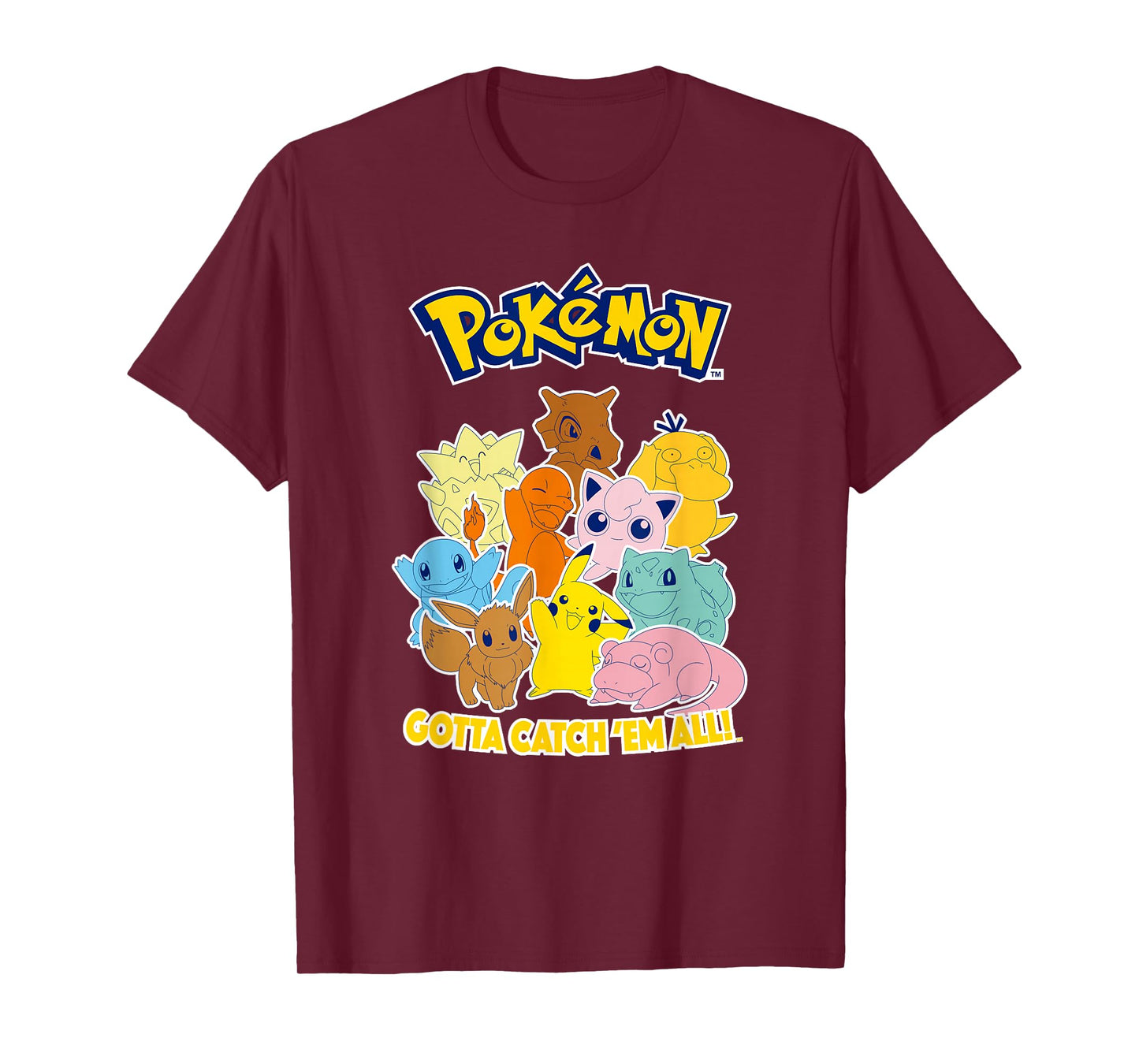 Pokémon Group Shot Gotta Catch 'Em All Cute Poster T-Shirt