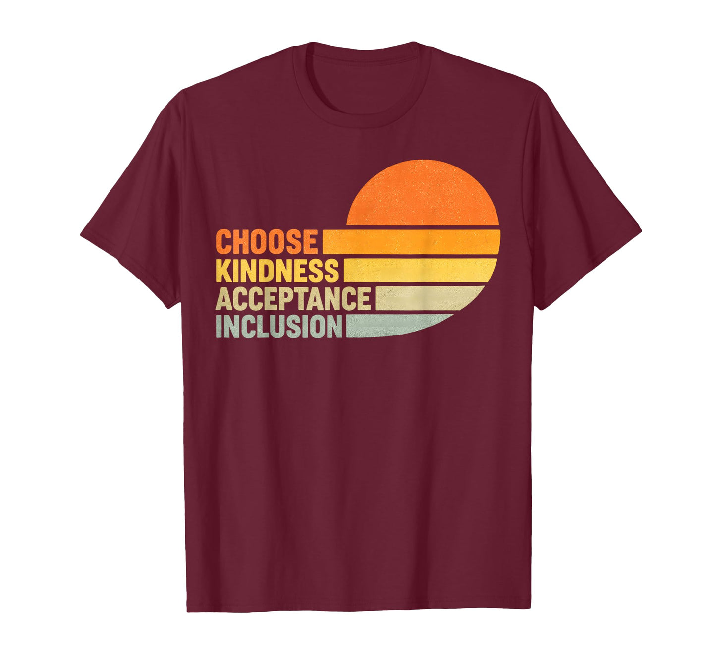 Choose Kindness Acceptation Inclusion Orange Unity Day T-Shirt