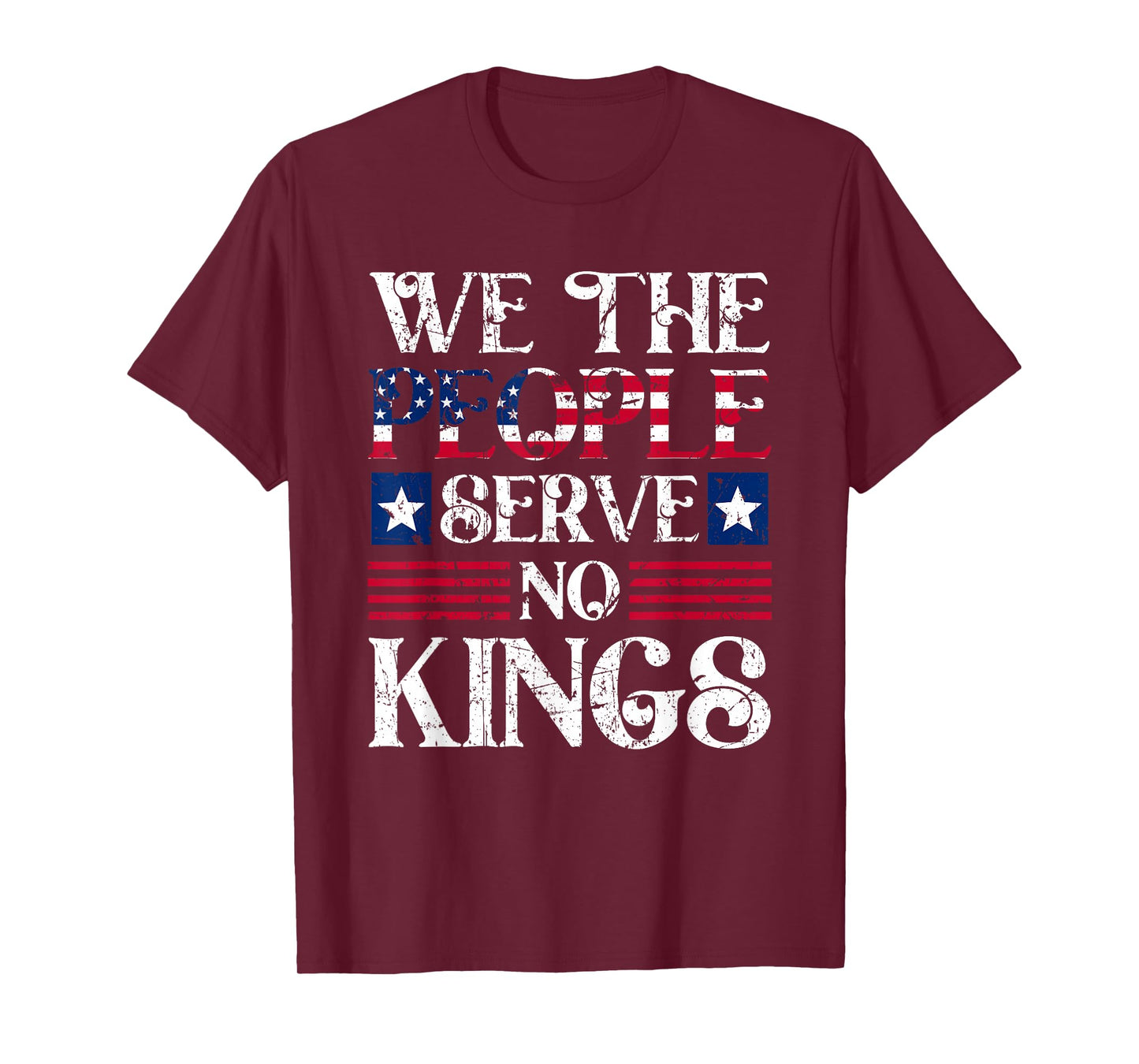 American Patriotic No King Patriotic Freedom We The People T-Shirt