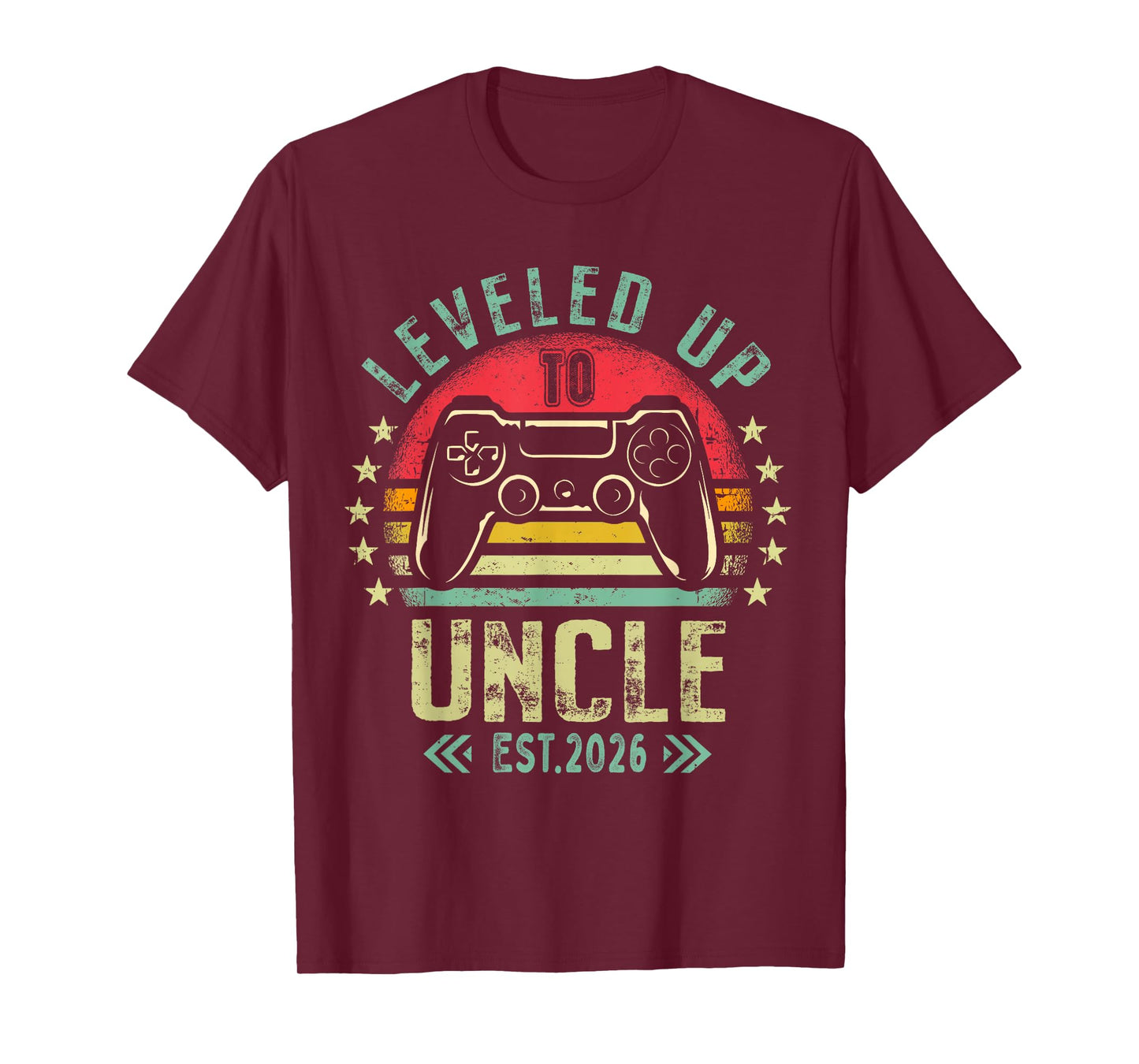 I Leveled Up to Uncle 2026 Promoted to Uncle Level Unlocked T-Shirt