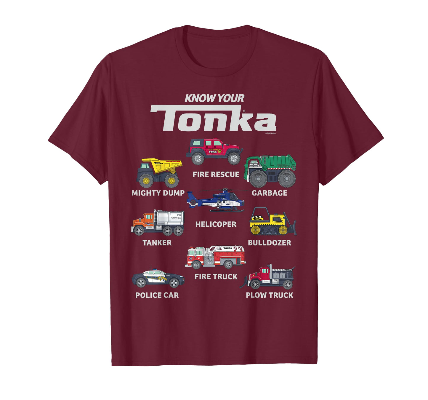 Tonka Know Your Tonka Trucks Vehicle Textbook T-Shirt