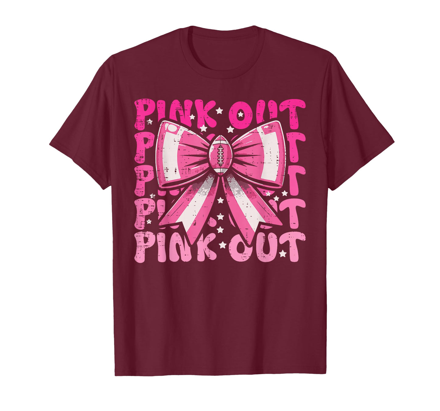 Breast Cancer Ribbon Pink Out Awareness Women Girls Kids T-Shirt