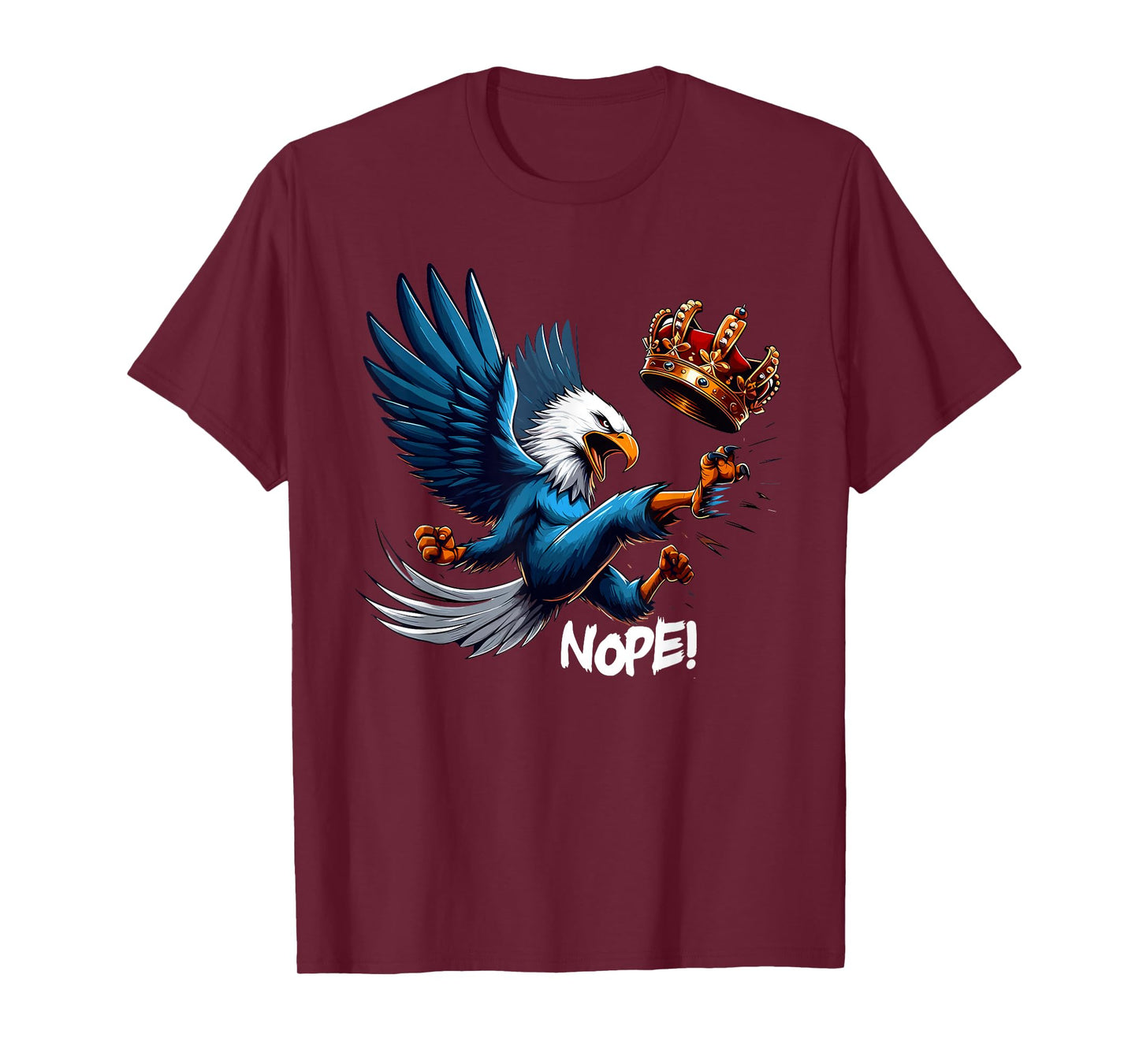 No Kings Nope Bold Minimal Protest Statement T-Shirt