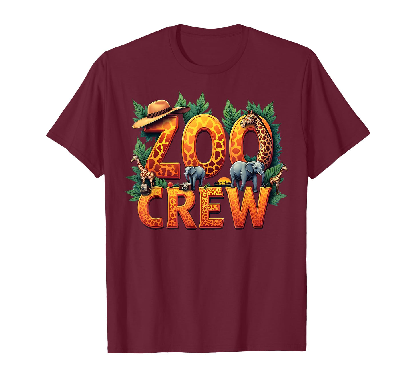 Safari Wildlife Jungle Animal Zoo Crew Zoo Keeper Kids T-Shirt