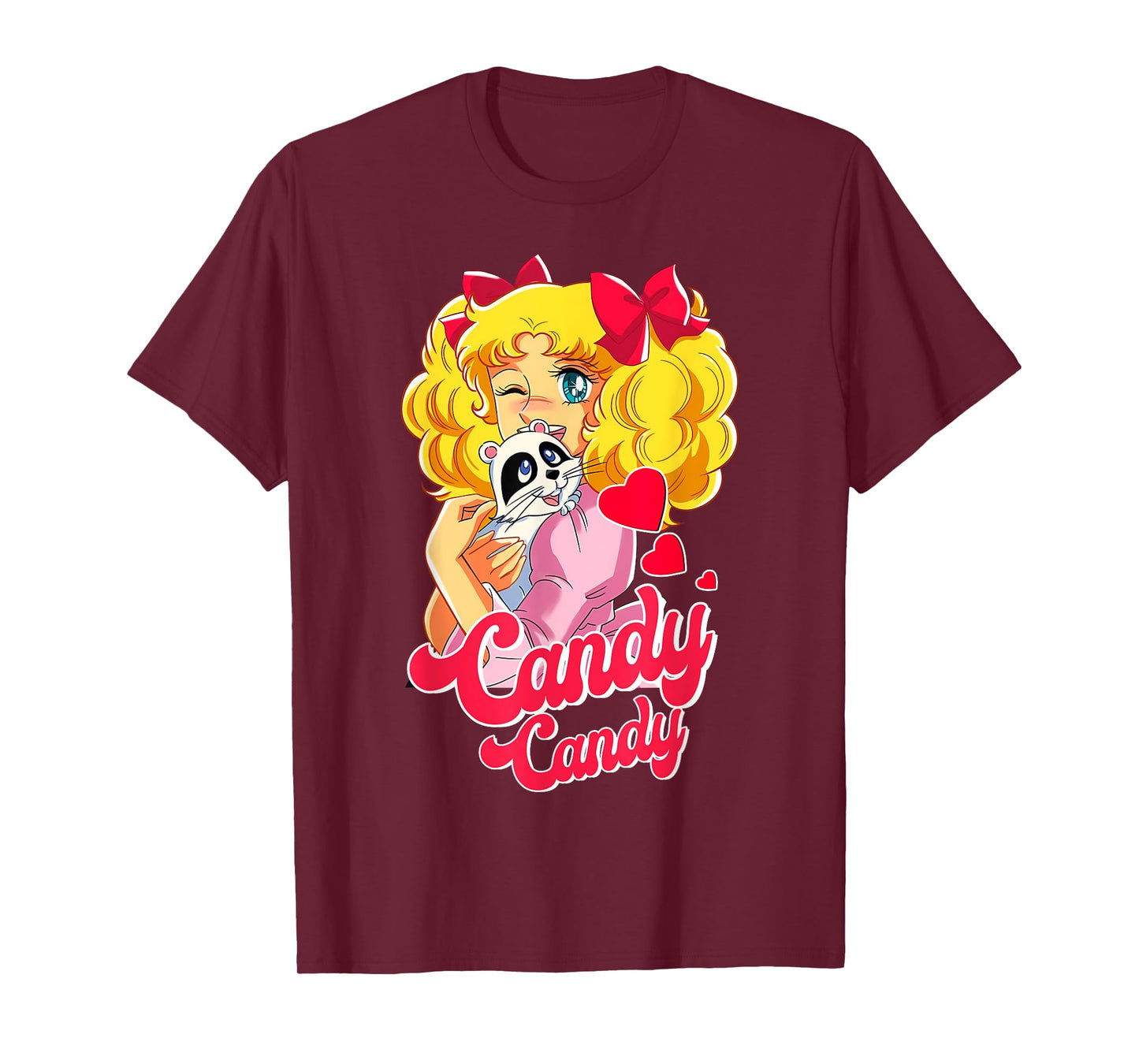 Candy Raccoon Cartoon Japanese 80s Retro Vintage Anime Manga T-Shirt