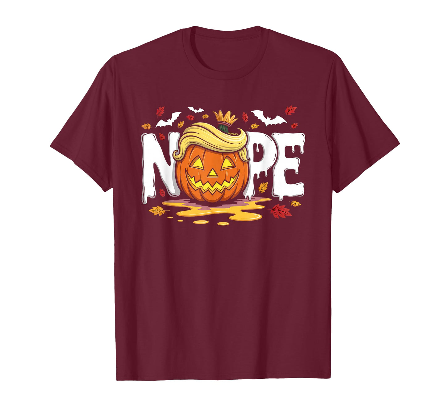 Funny No Kings Halloween 2025 Distressed USA Flag T-Shirt