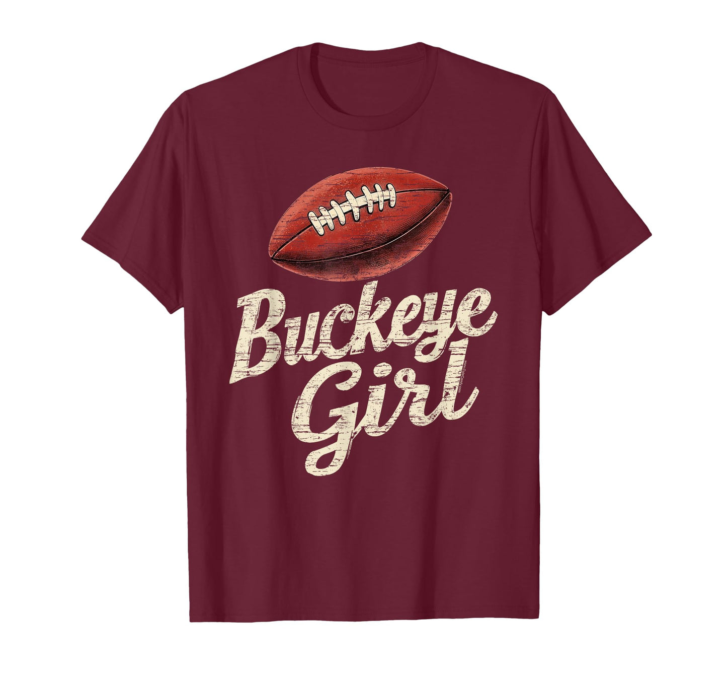 Buckeye Girl Vintage Sports Ohio Home State T-Shirt