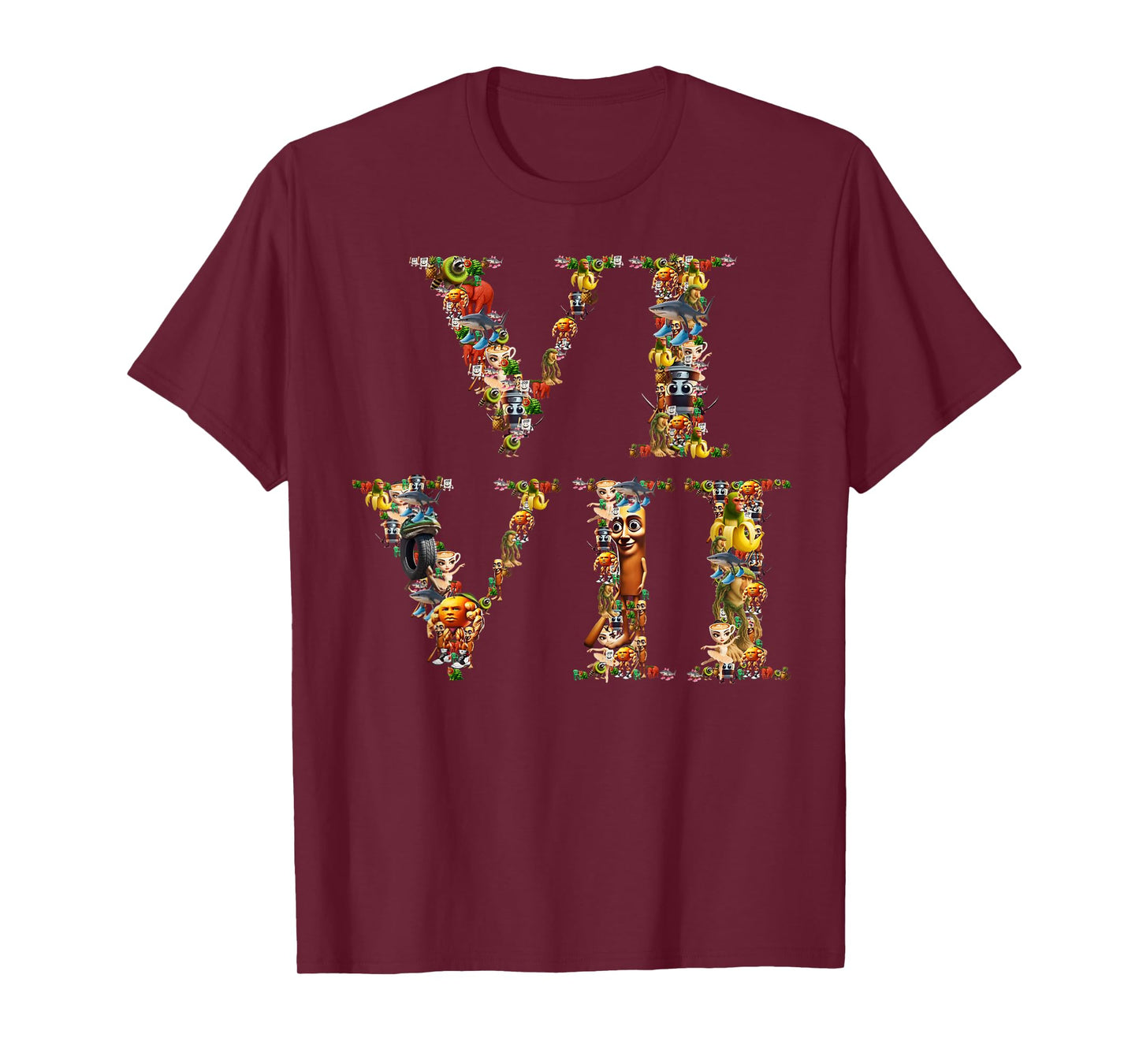 67 Six Seven Italian Brainrot Roman Numeral Meme T-Shirt