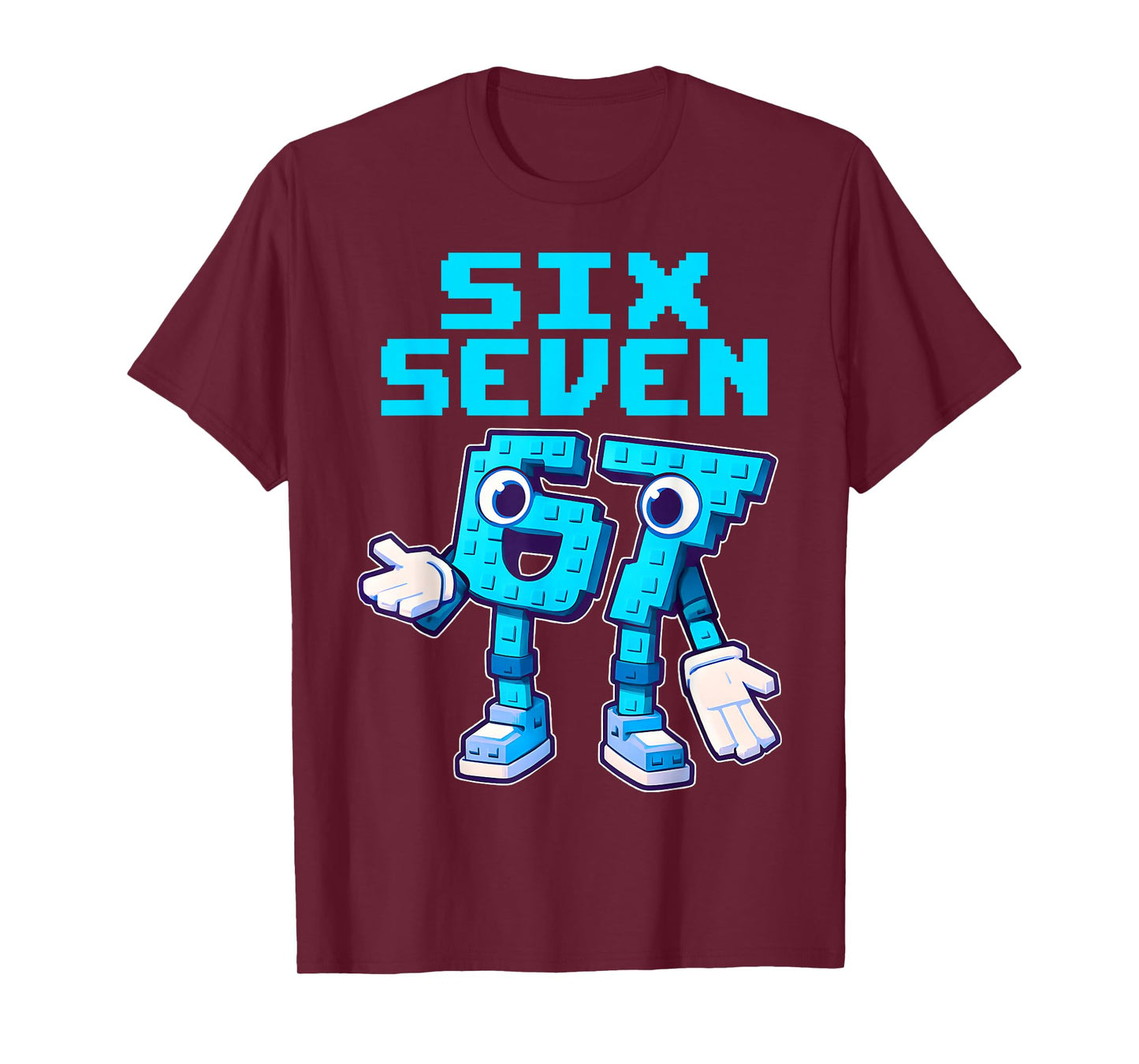 67 Six Seven 6-7 - Funny Italian Brainrot Kids Gaming Meme T-Shirt