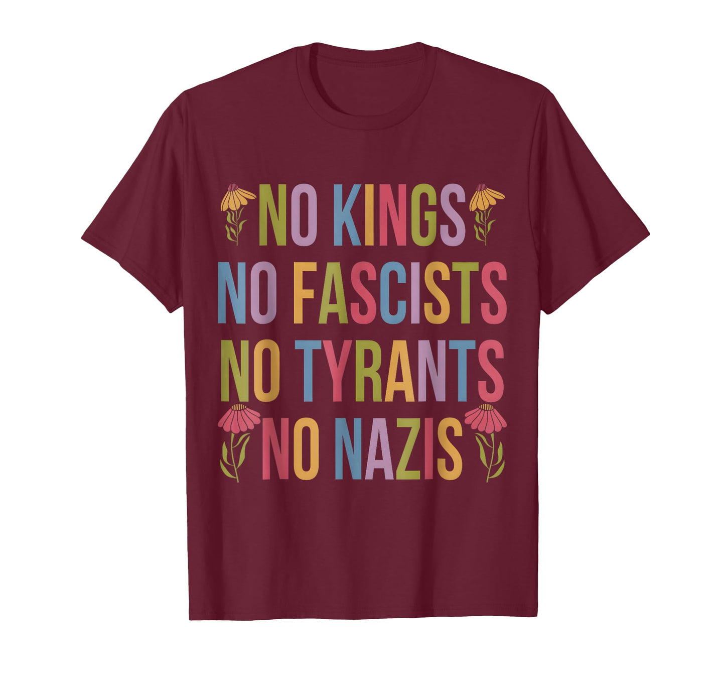 No Kings Patriotic Men Women Liberty T-Shirt T-Shirt