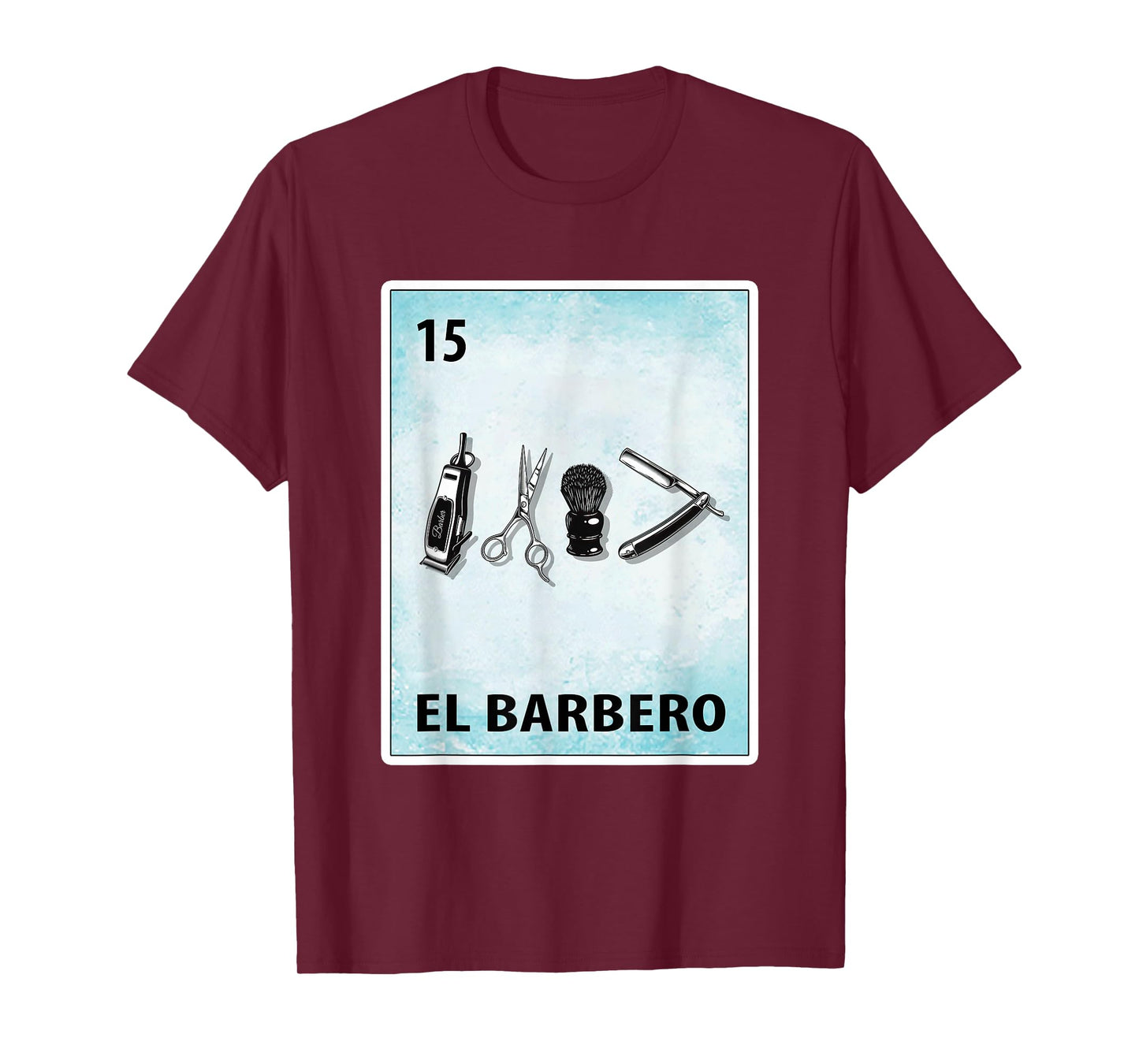 El Barbero Mexican Barber Cards T-Shirt
