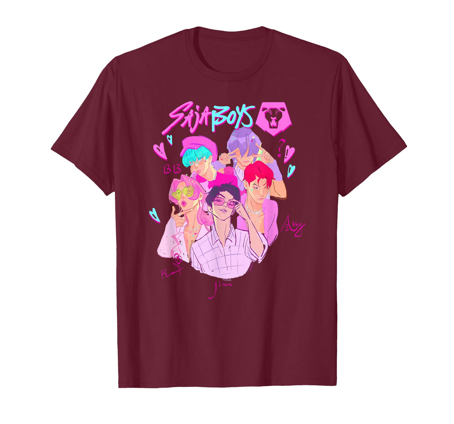 KPop Demon Hunters Saja Boys Heartthrob Officially Licensed T-Shirt