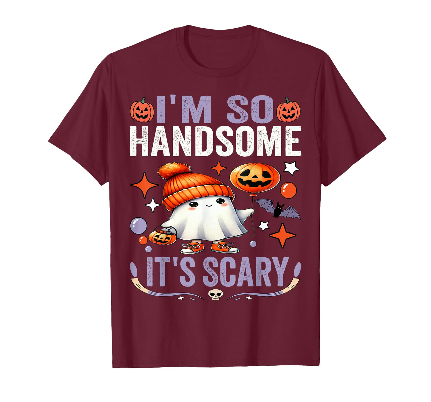 I'm So Handsome It's Scary Cute Halloween Child Ghost Outfit T-Shirt