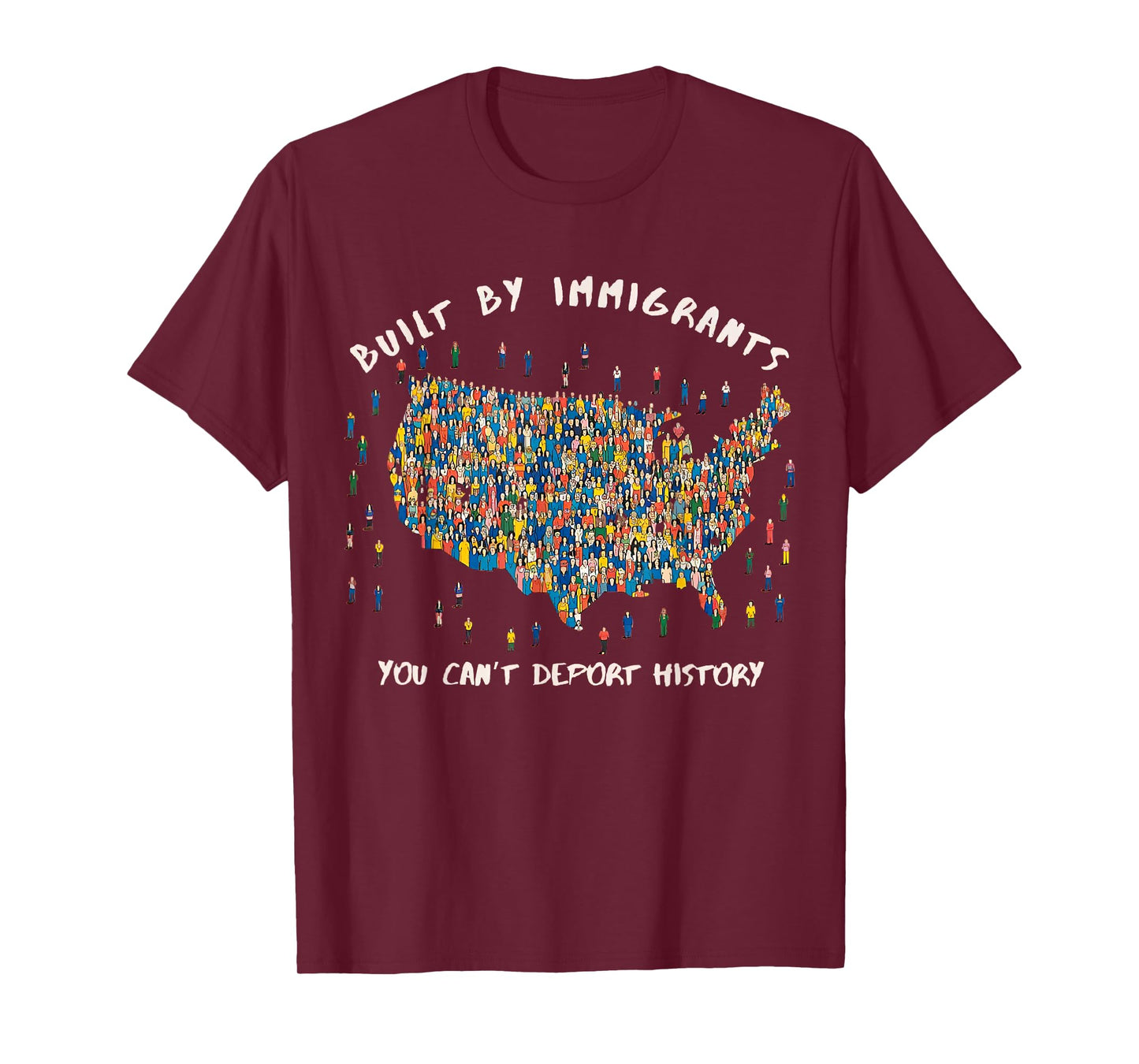 Built By Immigrants You Can't Deport History Abolish ICE T-Shirt