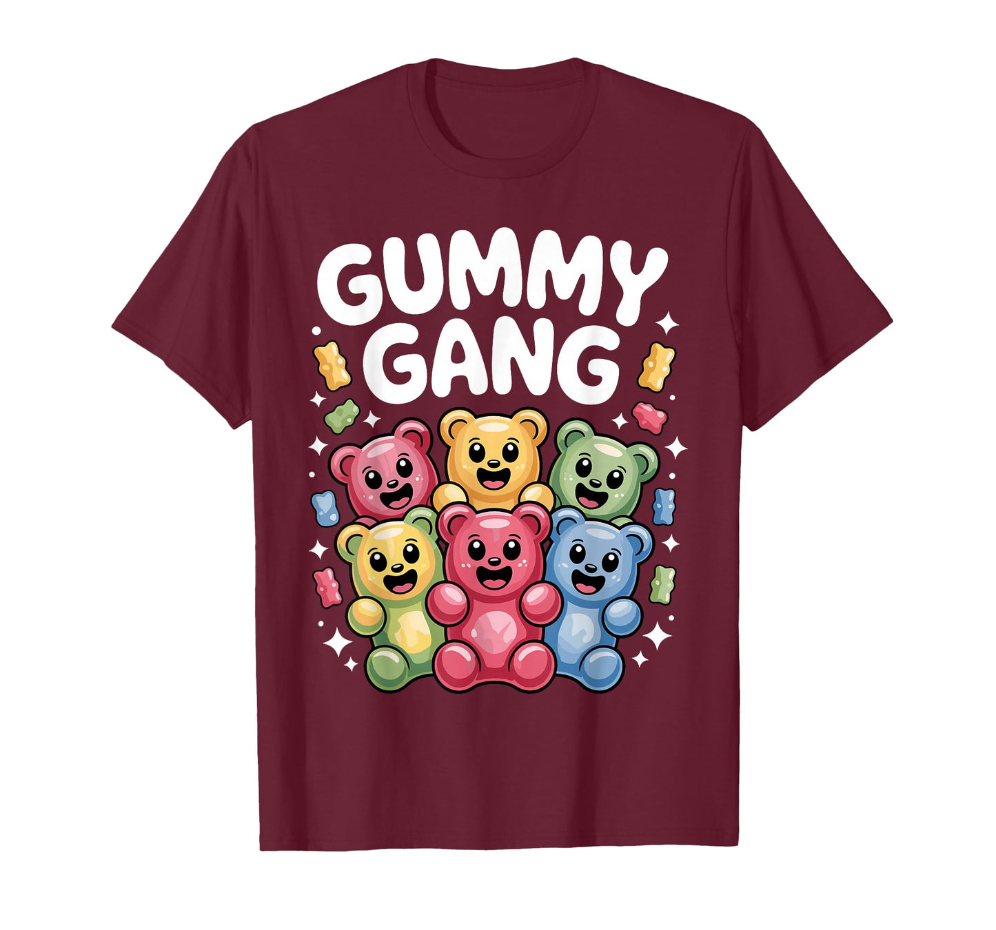 Funny Gummy Bear Design for Men Women Kids Gummy Bear Lovers T-Shirt
