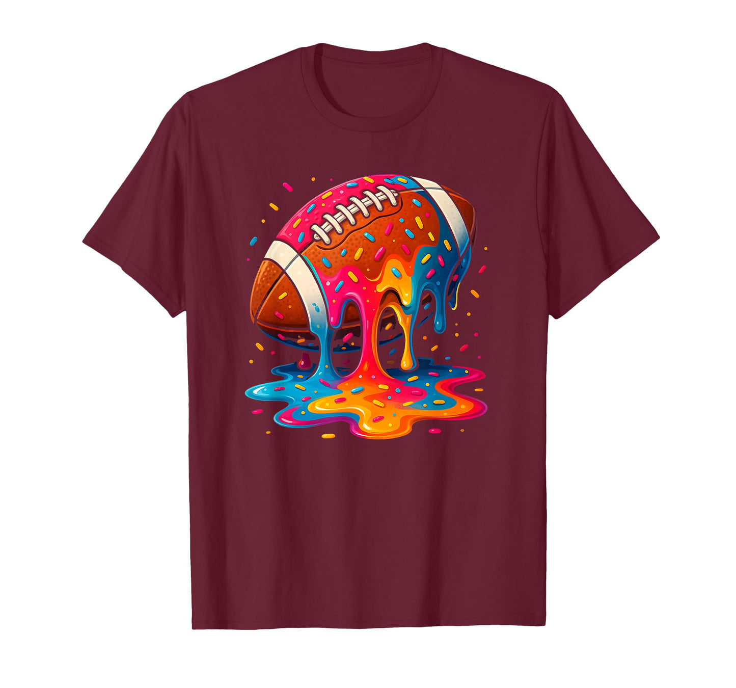 Football Drip Boys Football Youth Ice Cream Respect Drip T-Shirt
