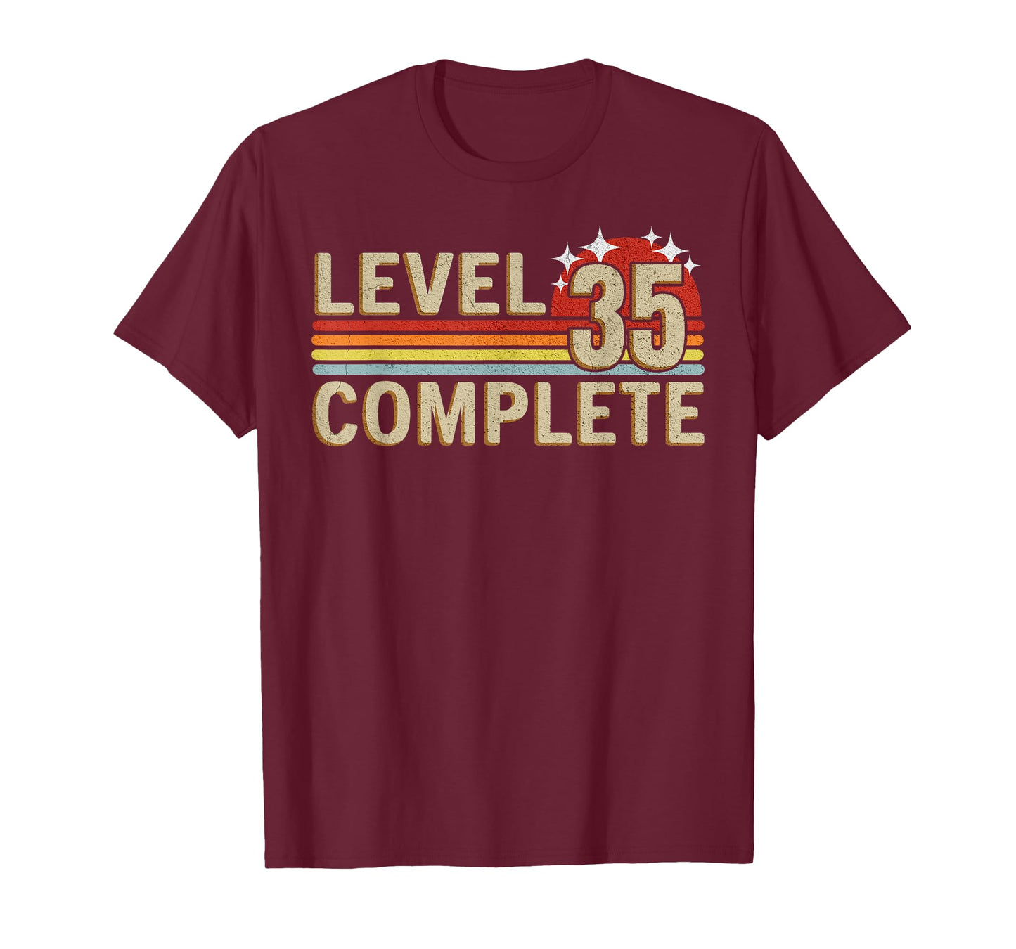 Level 35 Complete Gaming Vintage 35 Years Wedding T-Shirt