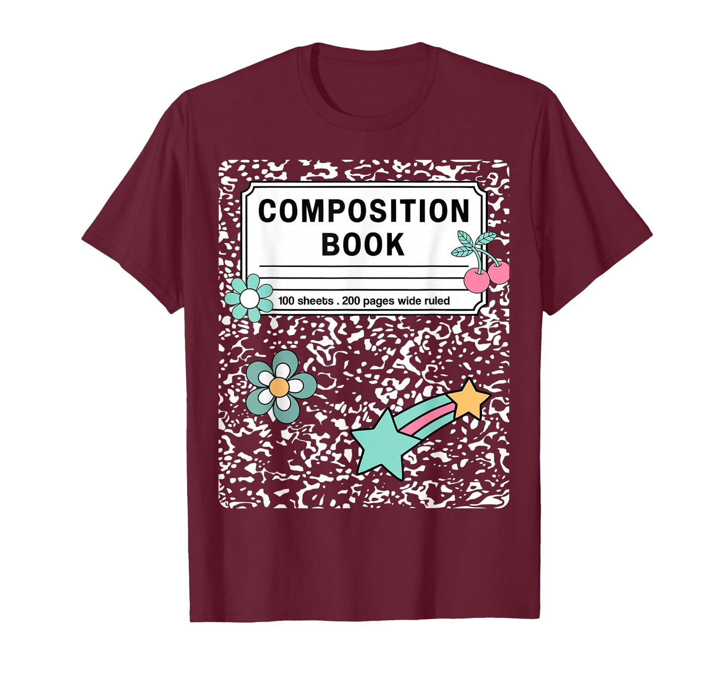 Composition Book Notebook Teachers Matching Group Halloween T-Shirt