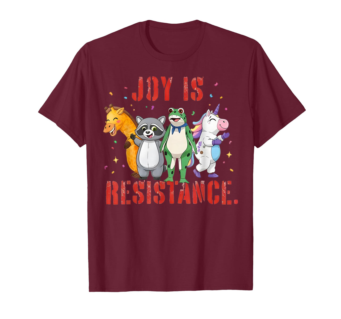 Joy is Resistance - Portland Frog Protest T-Shirt