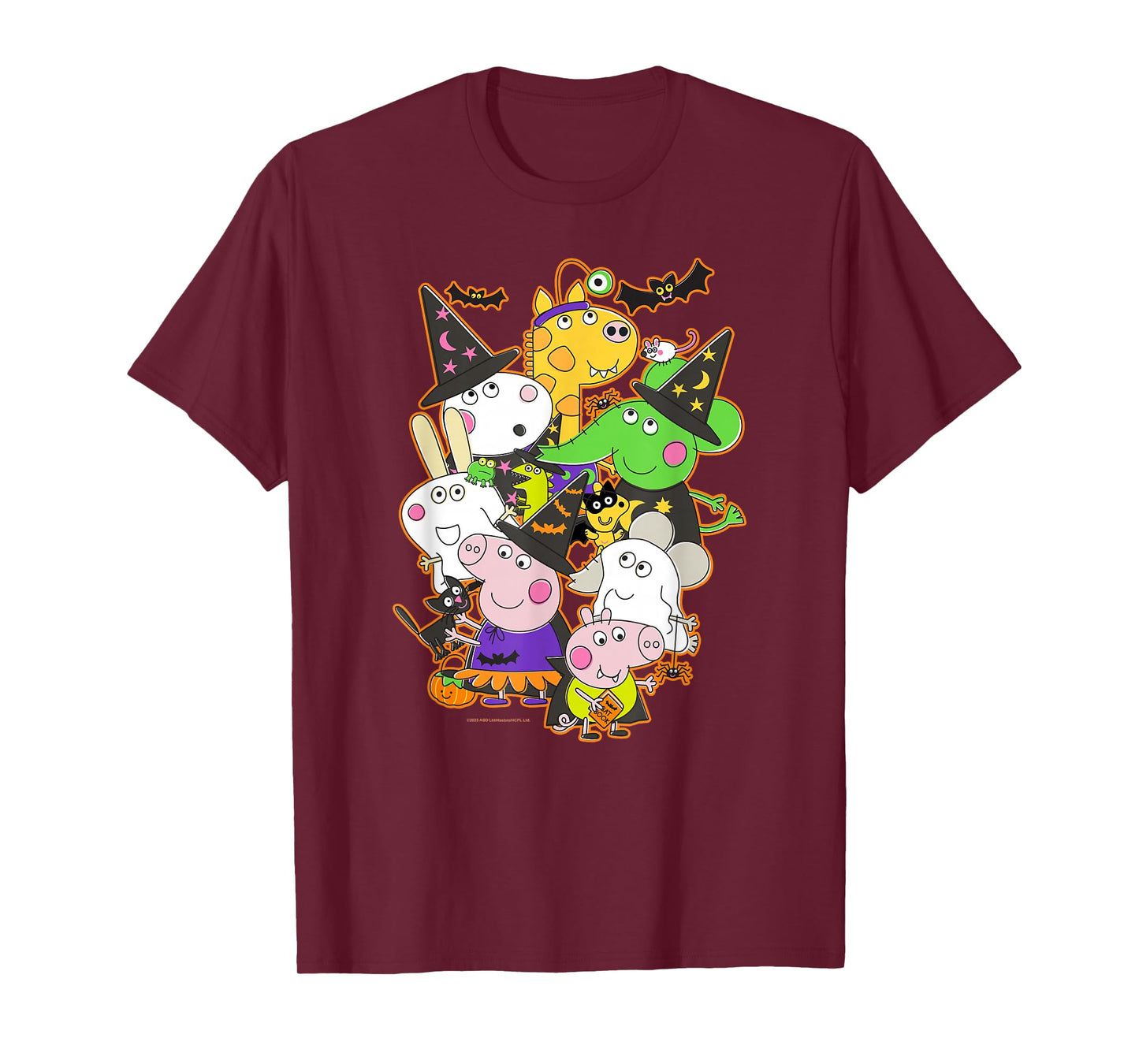 Peppa Pig Halloween Happy Costumes Group Shot T-Shirt