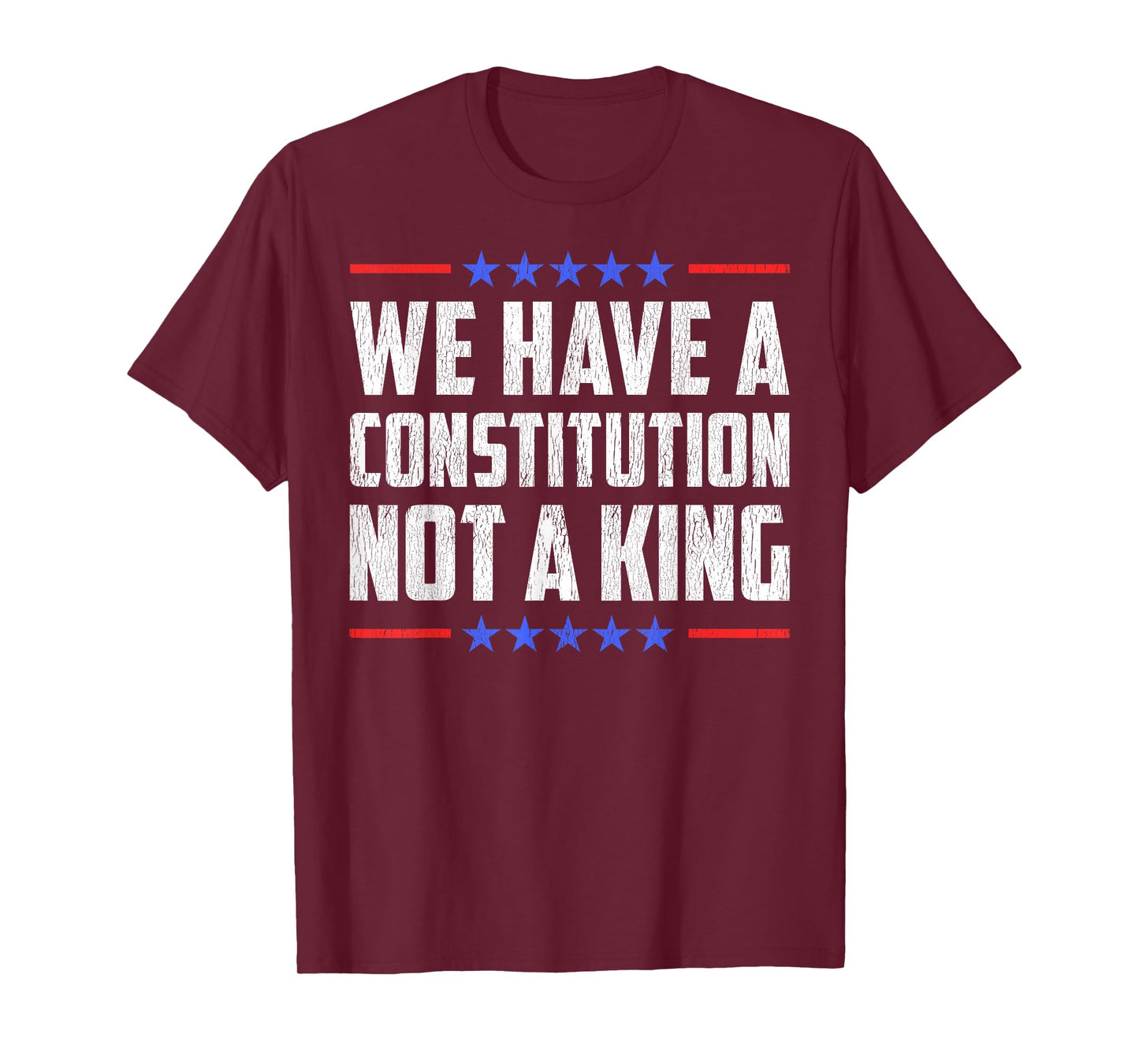 No Kings We Have A Constitution Not A King USA Protest 2025 T-Shirt
