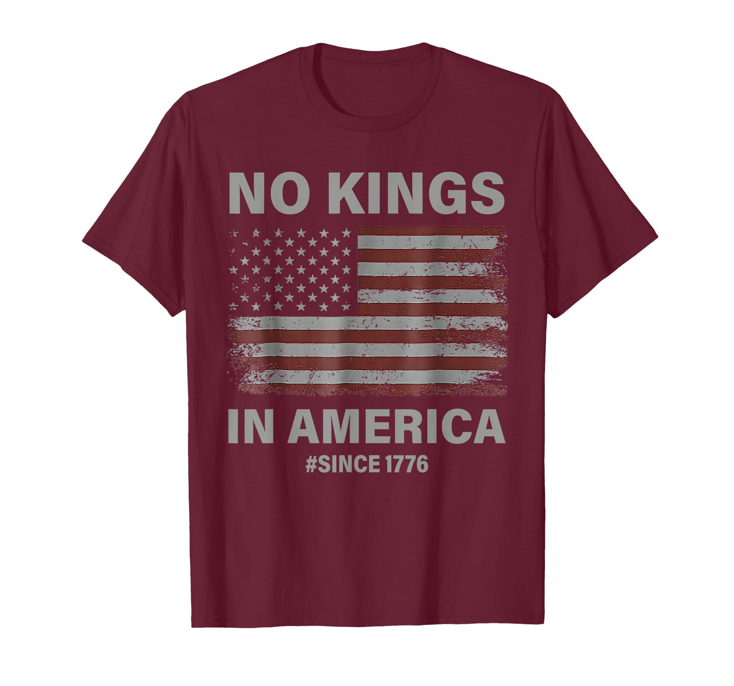 No Kings in America Since 1776 Vintage America Flag No Kings T-Shirt