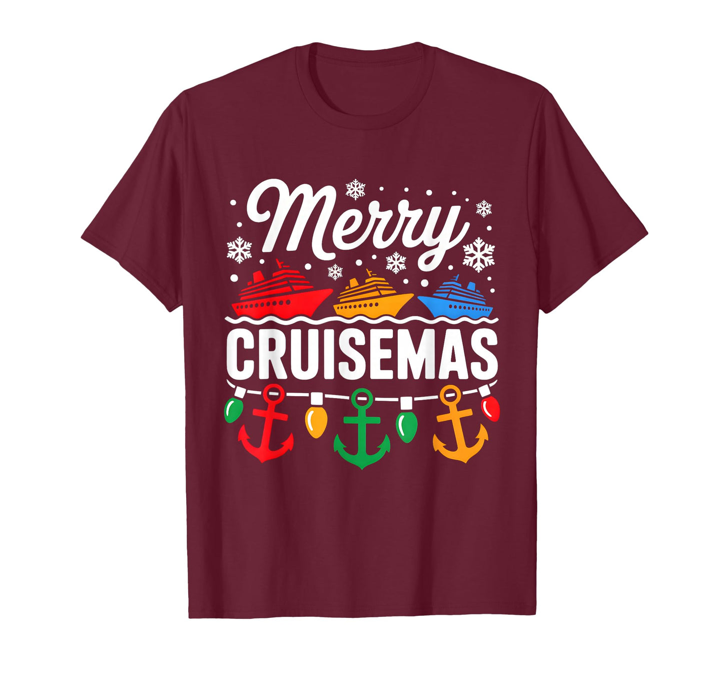Merry Cruisemas Christmas Family Cruisin Funny Cruise Lover T-Shirt