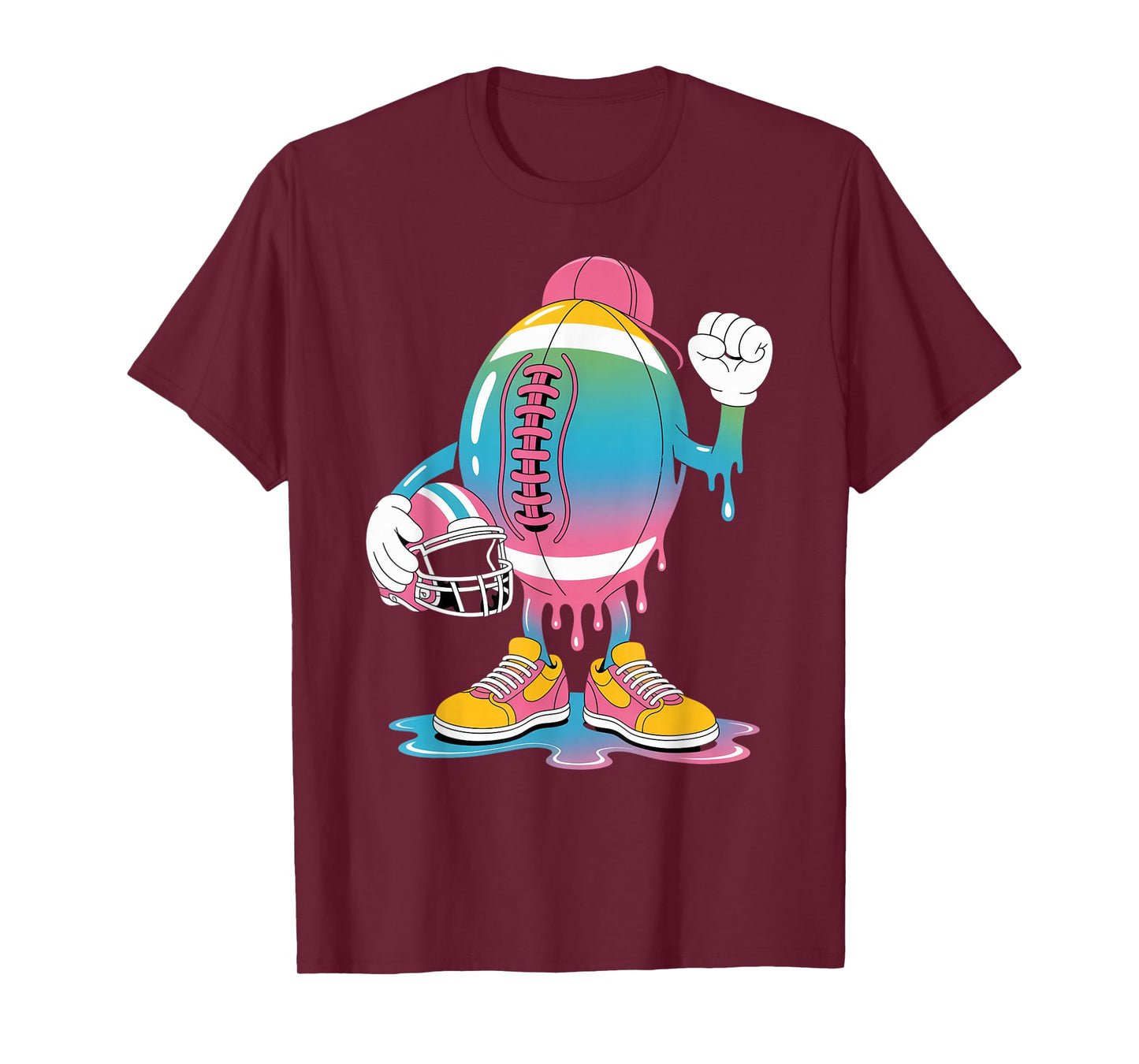 Ice Cream Drip Men Women Game American Football Drip T-Shirt