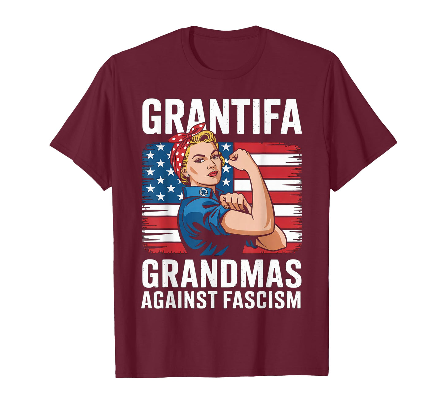 Grantifa Grandmas Against Fascism Flag Resist No Kings 50501 T-Shirt