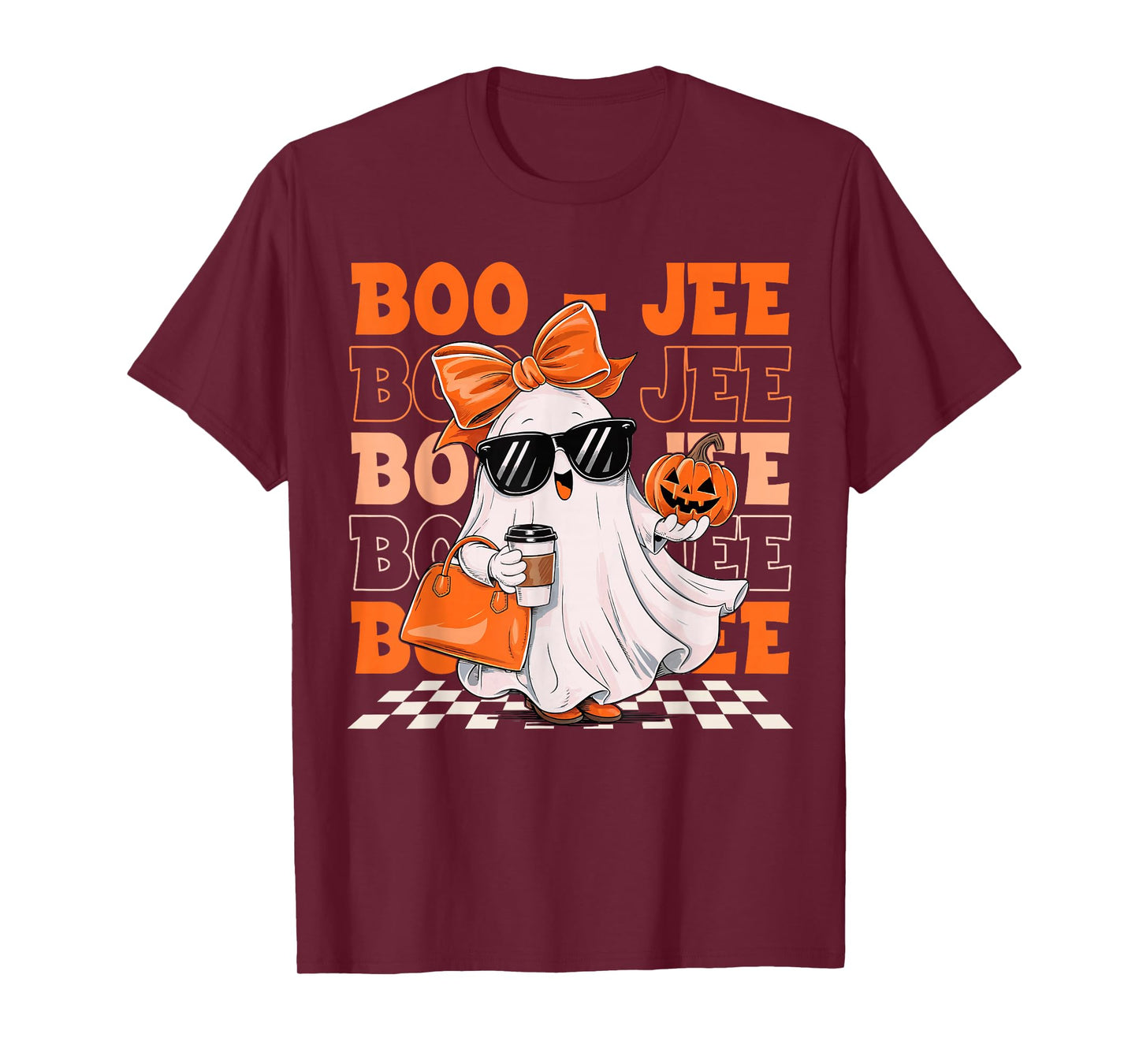 Cute Ghost Boujee Boo-Jee Funny Halloween Spooky Season T-Shirt
