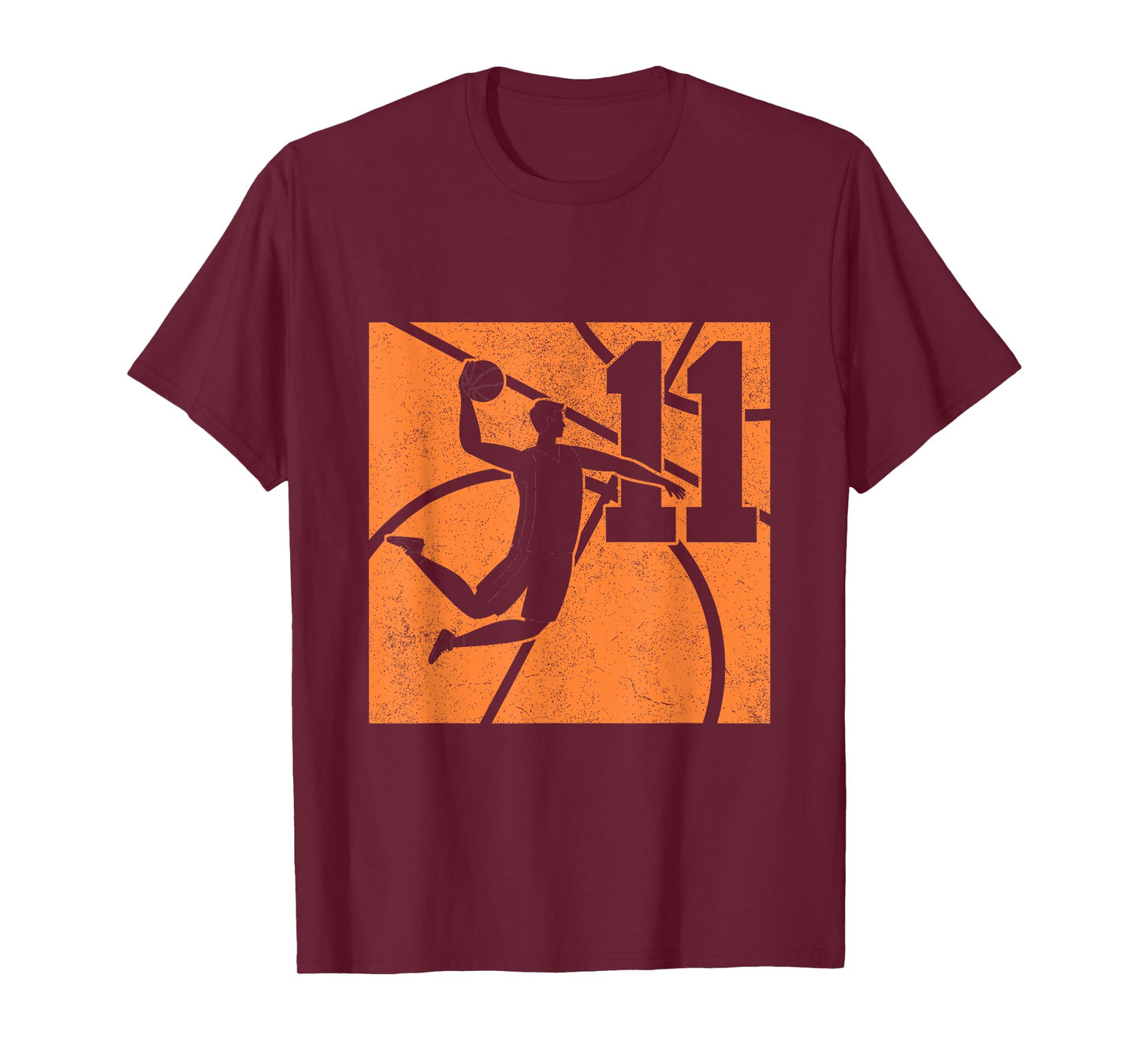 11 Year Old Basketball Dunk 11th Birthday Party Themed Boys T-Shirt