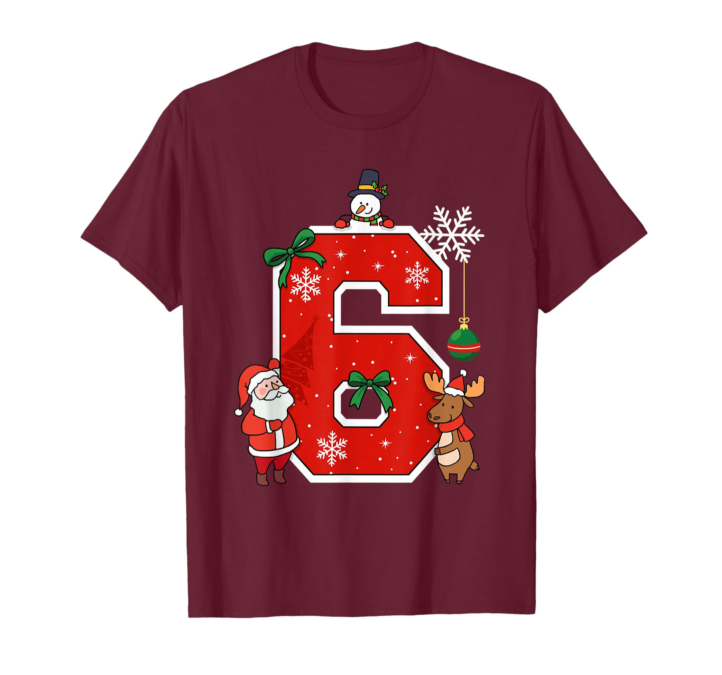 Number 6 Matching 67 Meme Christmas Costume Men Women Kids T-Shirt