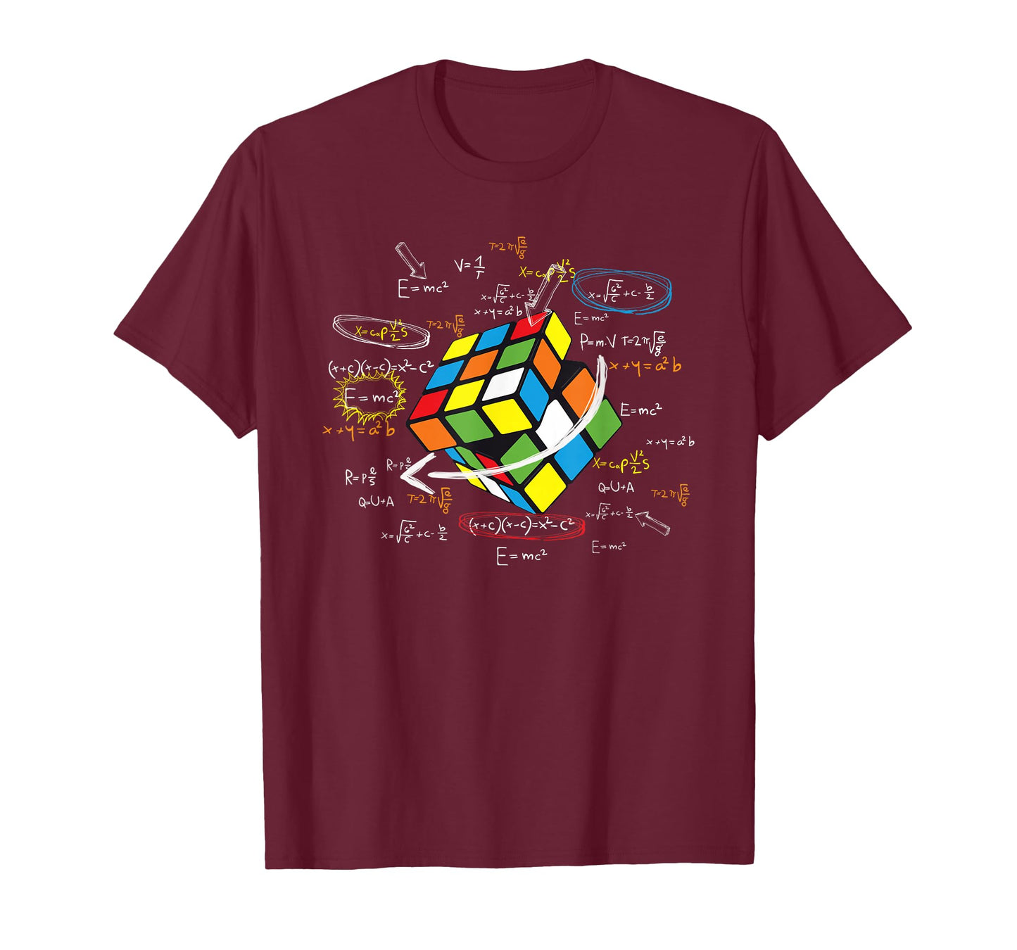 Cool Math Rubik Rubix Rubics Player Cube Math Lovers T-Shirt