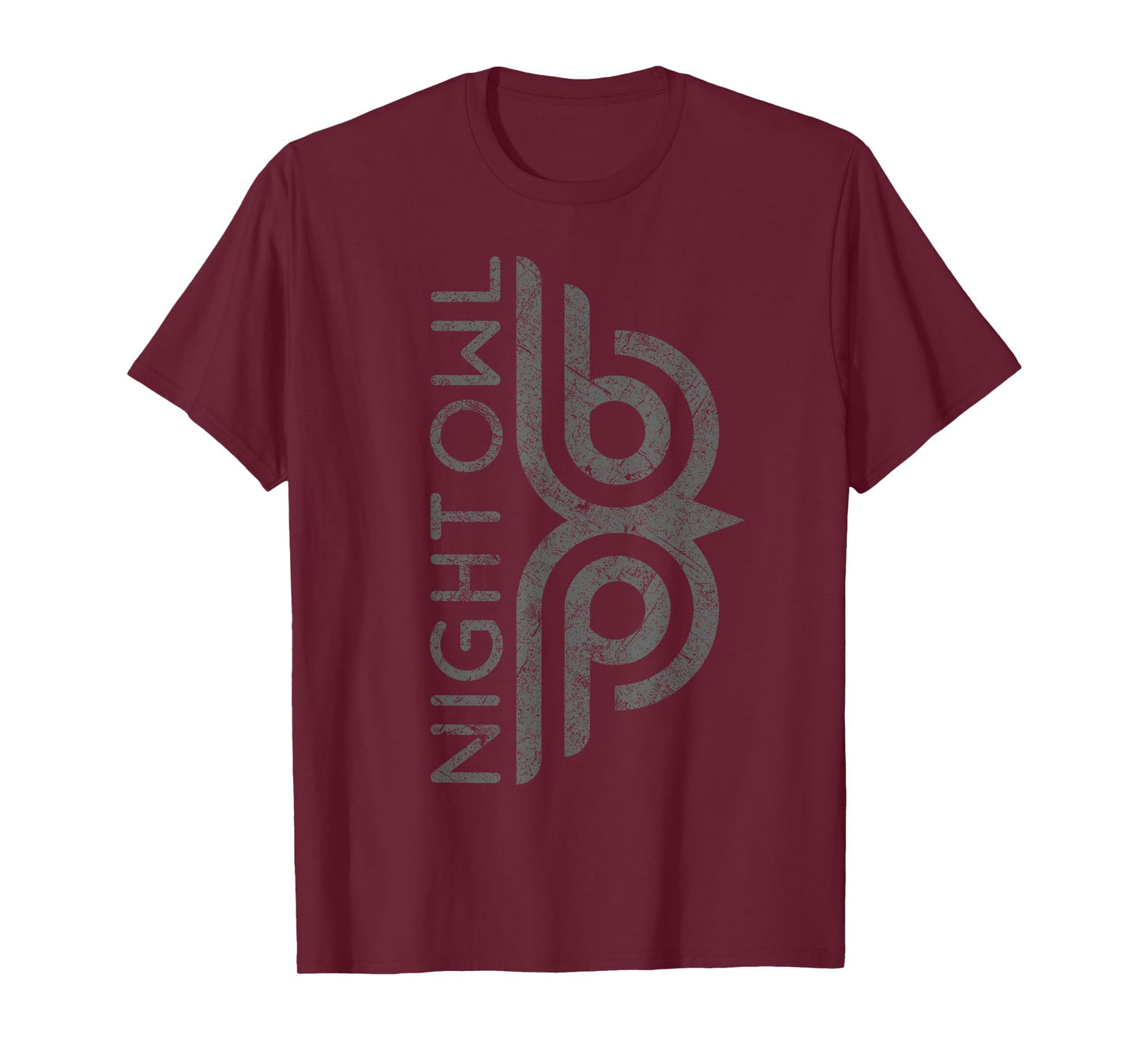 Night owl cool distressed retro insomniac retro owl graphic T-Shirt