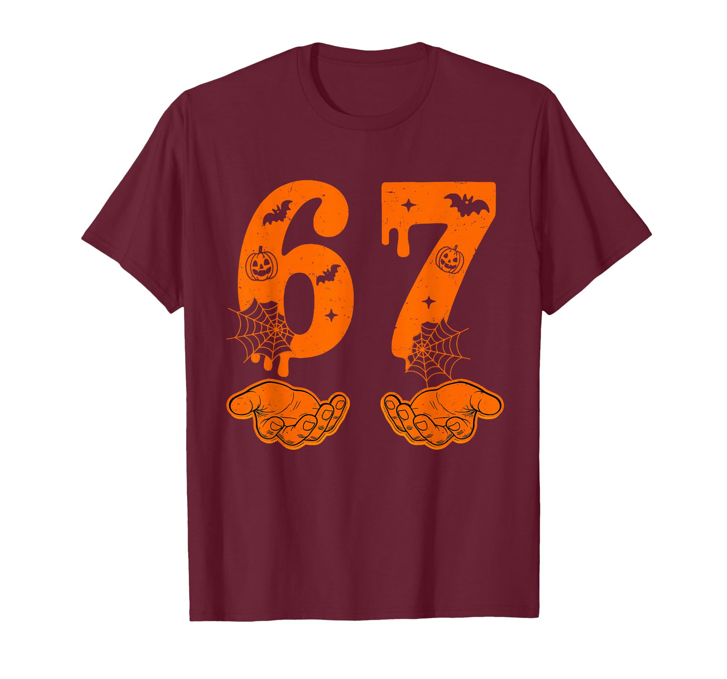 Number 67 Matching Six Seven 6 7 Meme 6 7 Halloween Costume T-Shirt