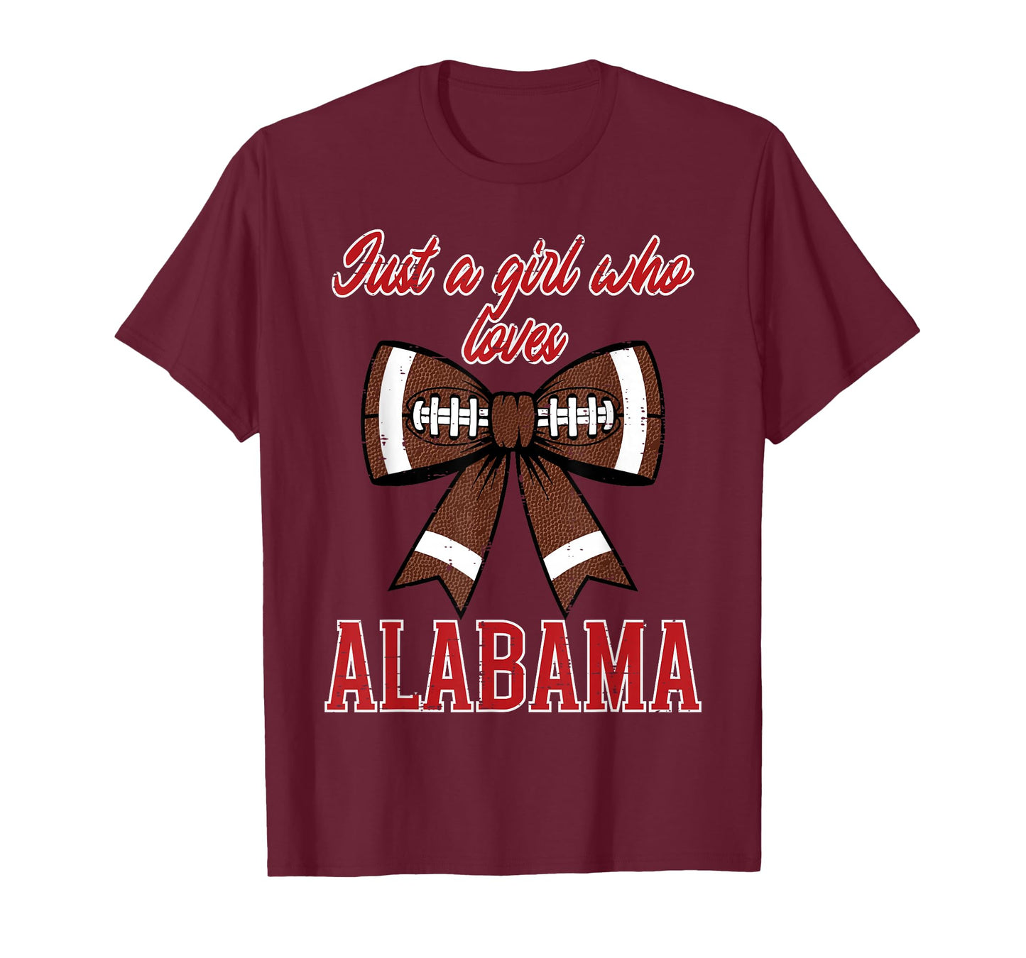 Just A Girl Who Loves Alabama Kids Women Girls Youth Teen T-Shirt