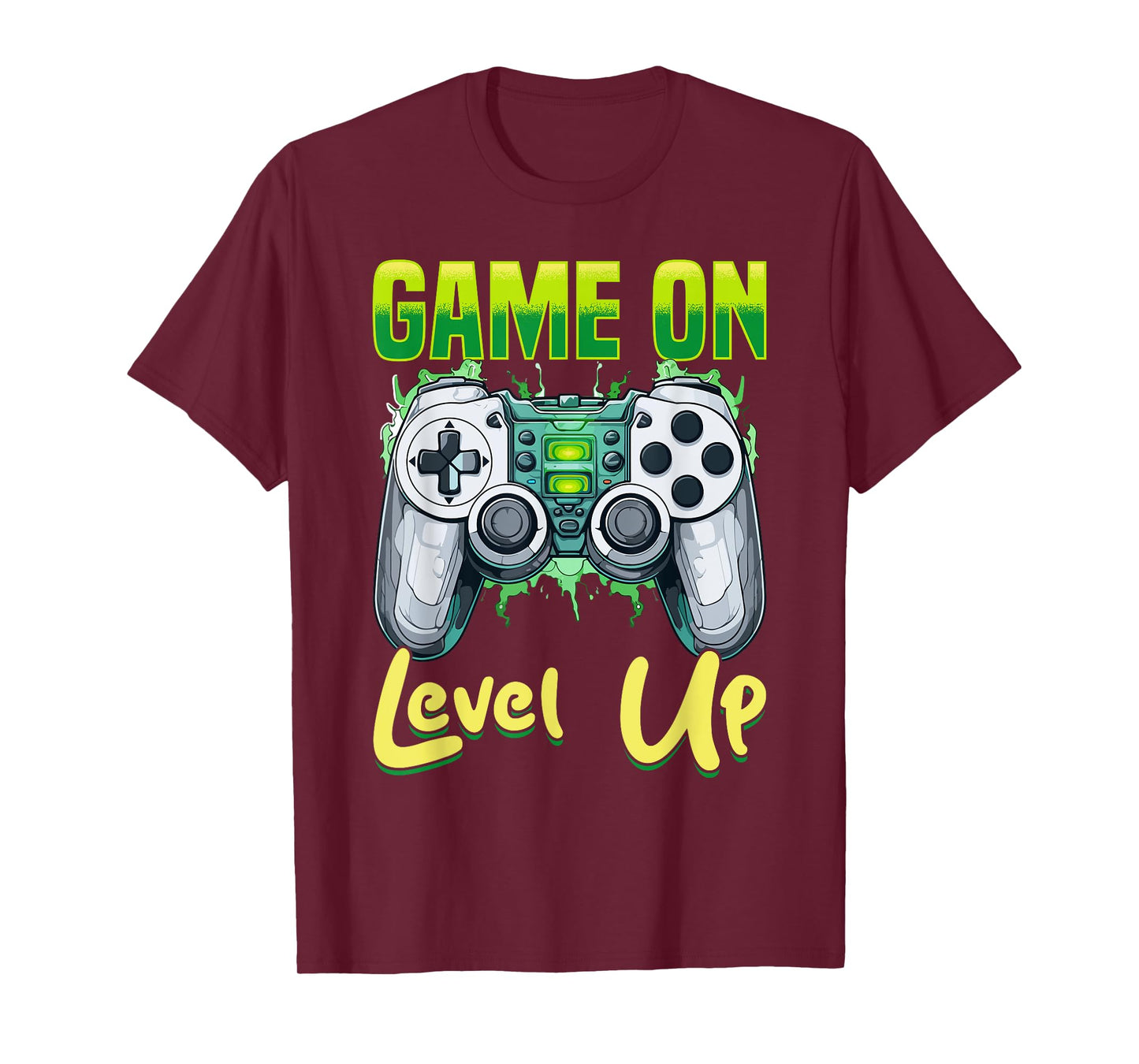 Gamer Gaming Game On, Level Up T-Shirt