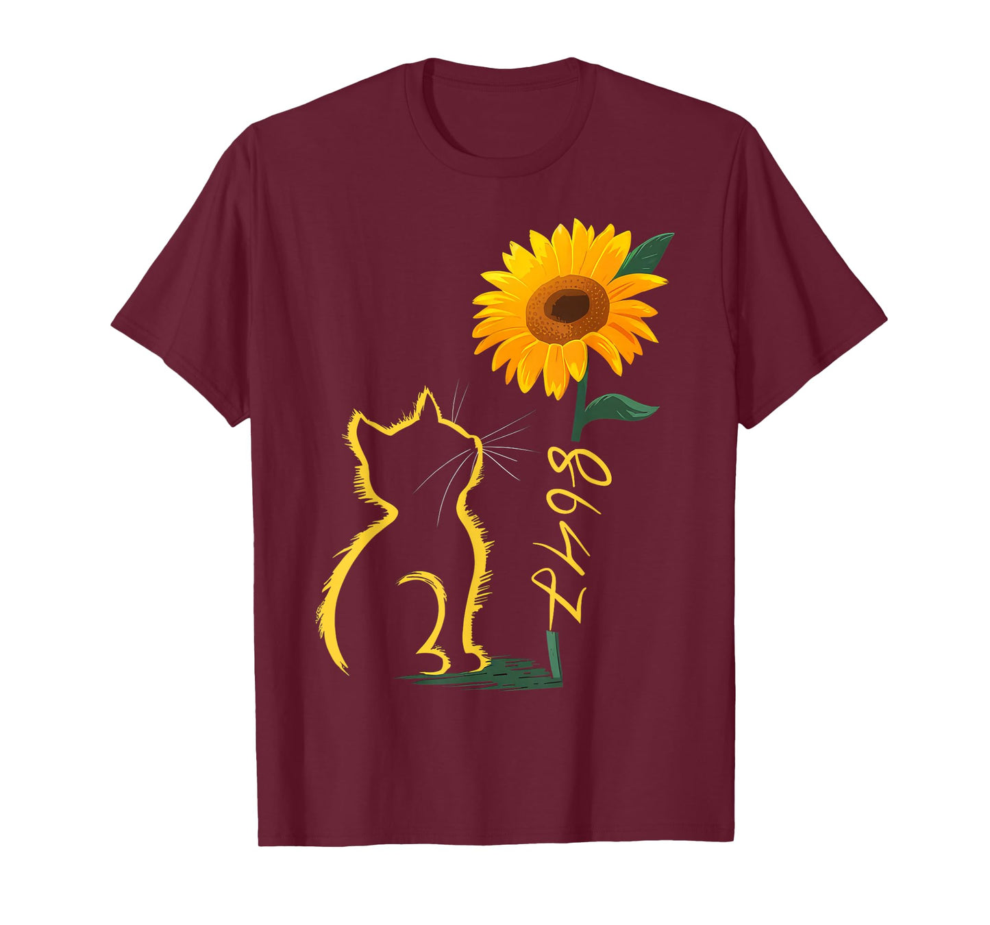 Floral Boho Style 8647 Subtle Anti Trump 86 47 Cat Sunflower T-Shirt